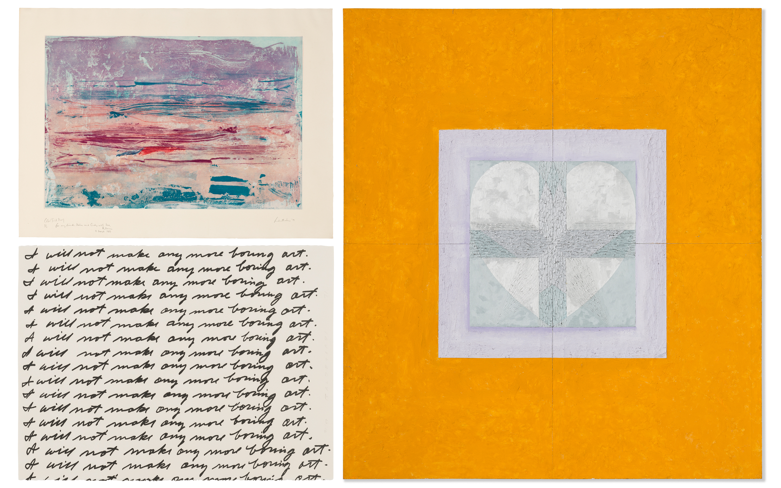 3 contemporary artworks