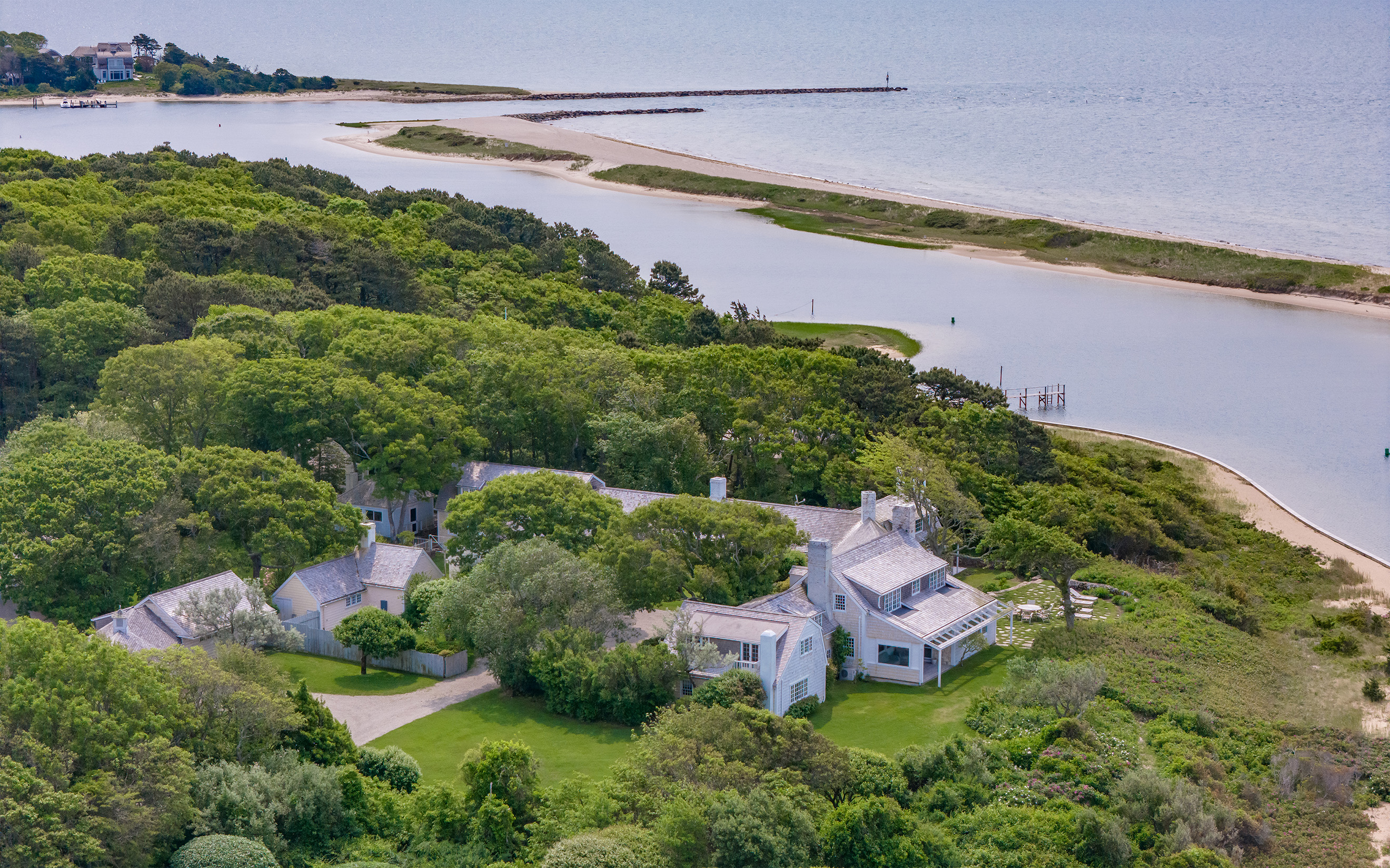 The Kennedys were among the many illustrious visitors to the property, one of the finest in the private Cape Cod enclave of Oyster Harbors