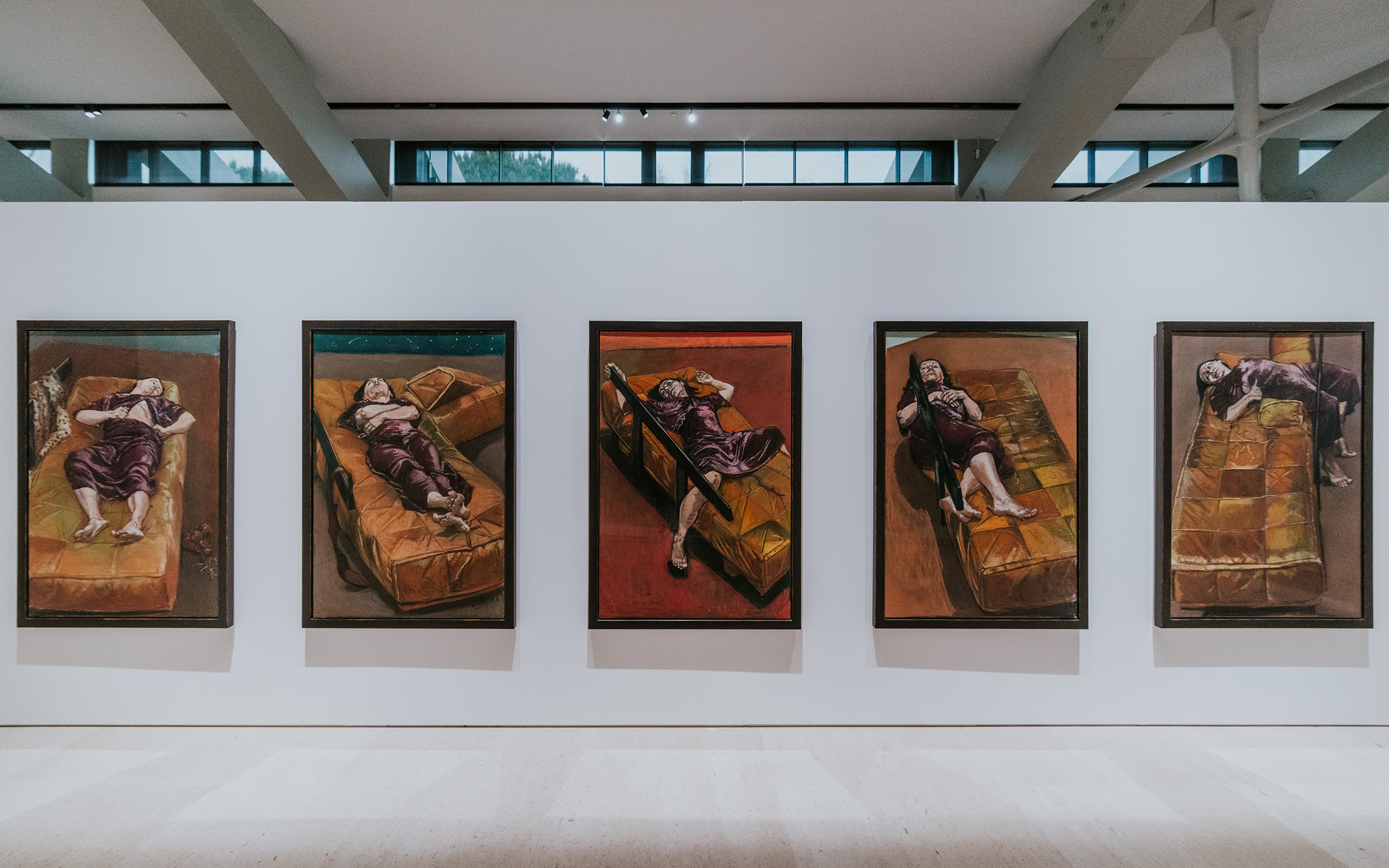 Installation view of Paula Rego and Adriana Varejao: Between Your Teeth (until 22 September 2025) at Lisbon's Centro de Arte Moderna Gulbenkian (CAM)