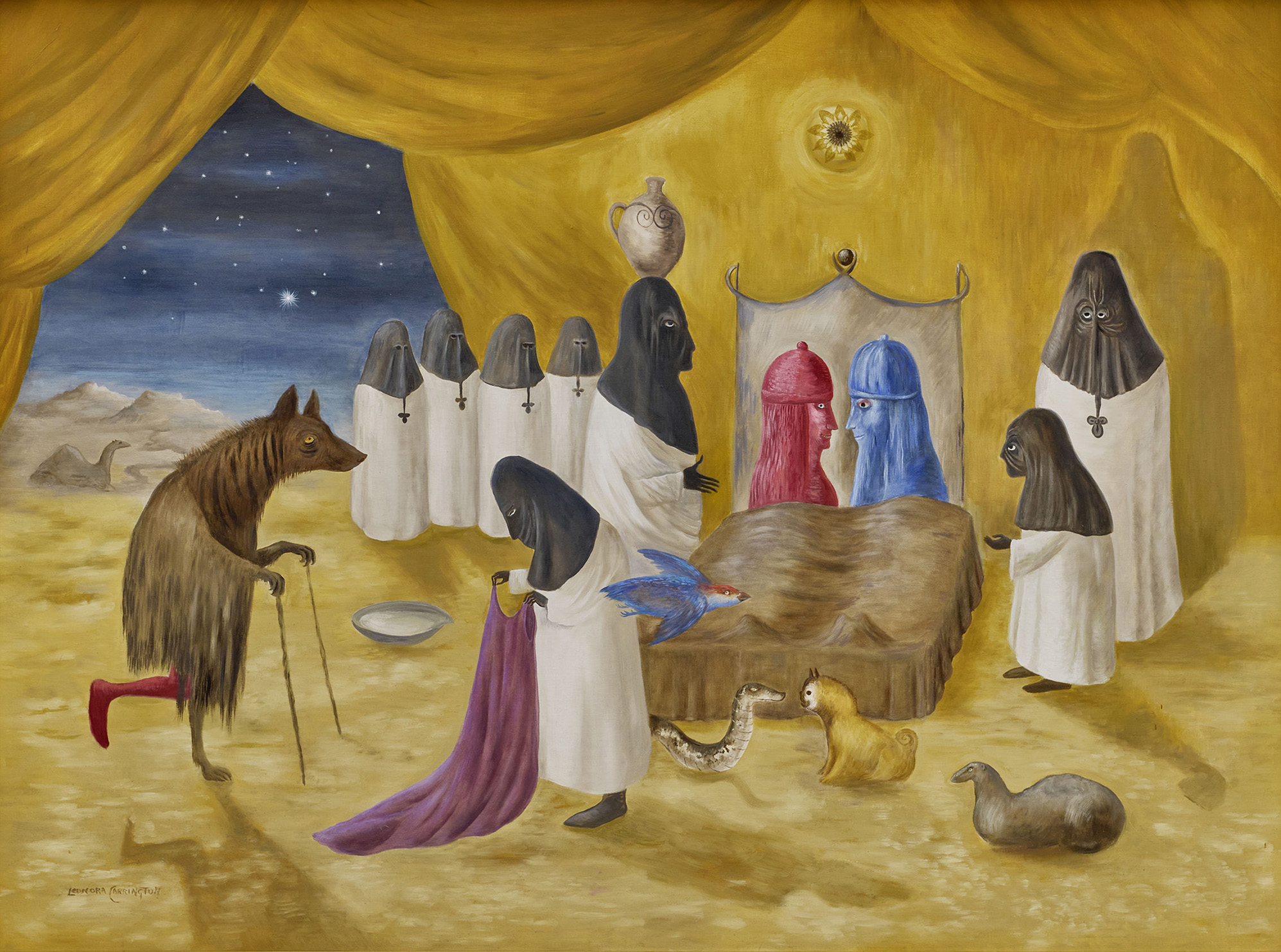 Leonora Carrington, The Lovers, 1987, at Palazzo Reale, Milan