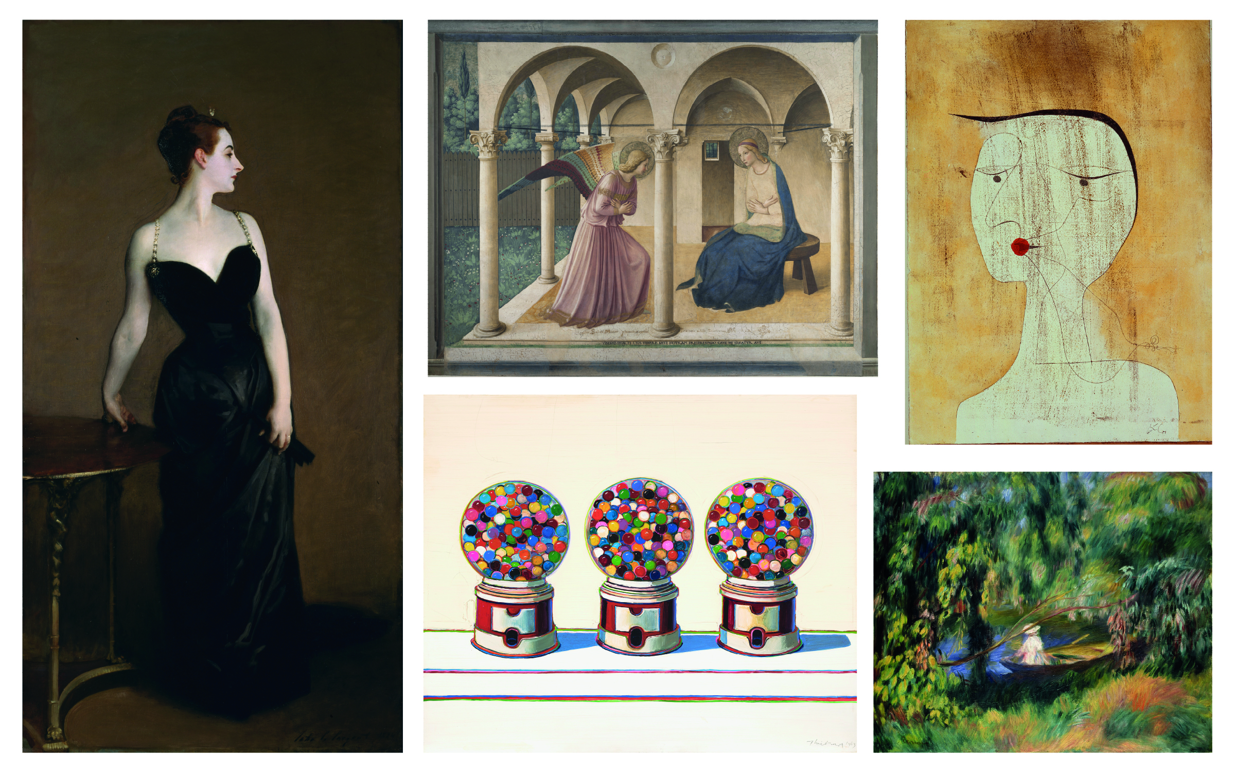 Works by John Singer Sargent, Fra Angelico, Paul Klee, Pierre-Auguste Renoir and Wayne Thiebaud from Christie's must-see exhibitions guide for the second-half of 2025