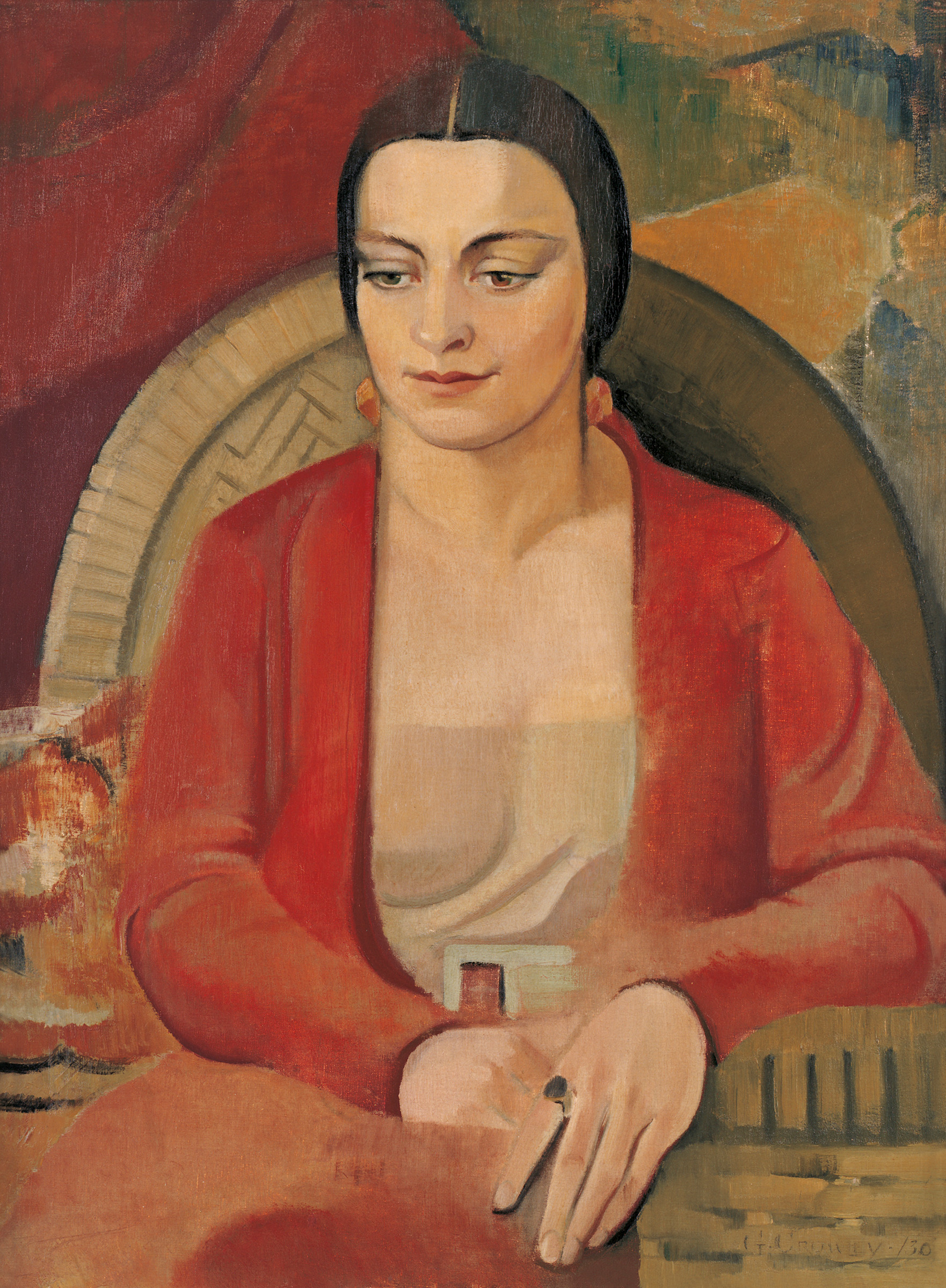 Grace Crowley, Miss Gwen Ridley, 1930, at the Art Gallery of New South Wales