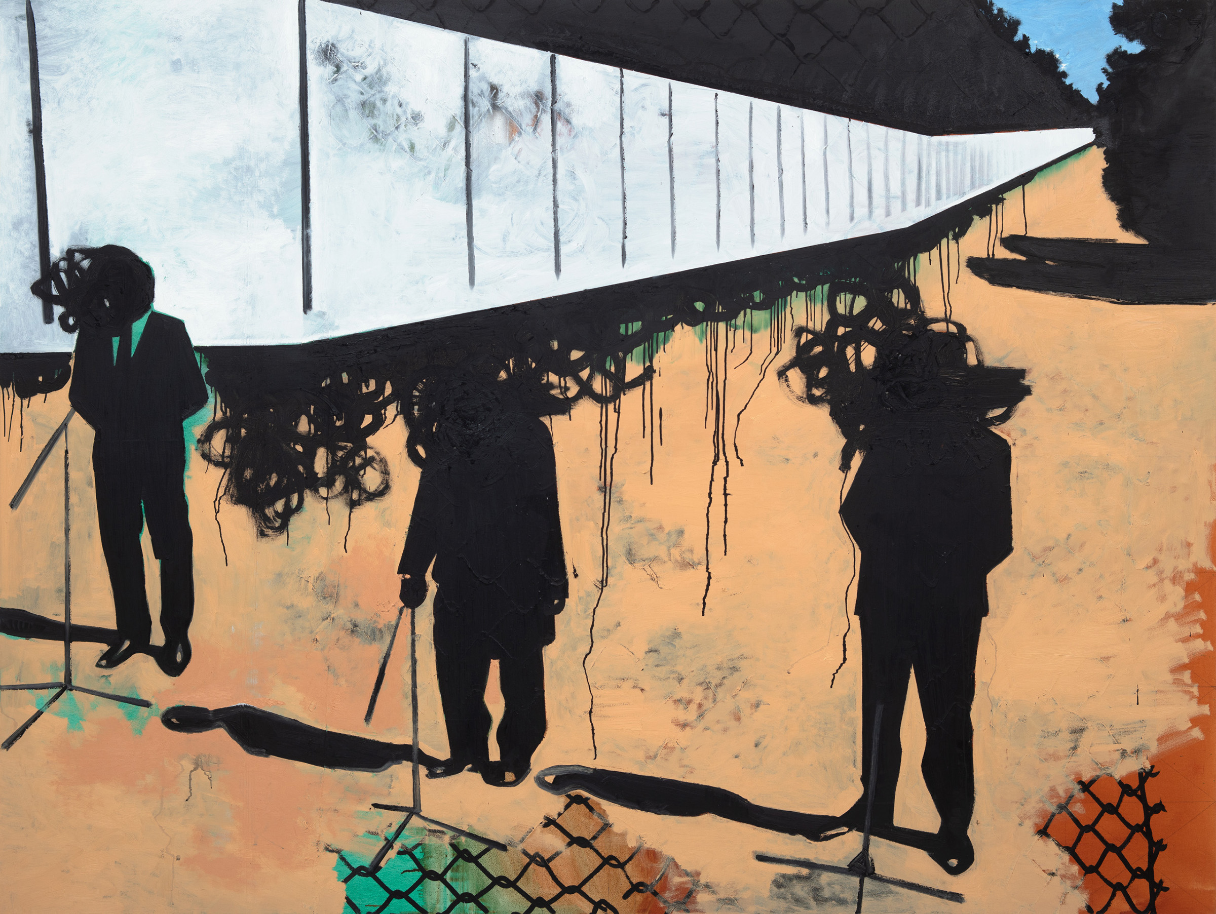 Currently included in The Impermanent exhibition, Wilhelm Sasnal, Polish Border Wall, 2023