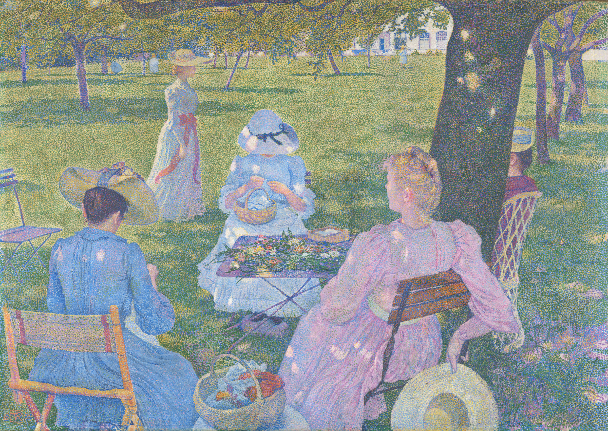Theo van Rysselberghe, In July, before Noon or The Orchard, 1890. Collection Kroller-Muller Museum, Otterlo, the Netherlands
