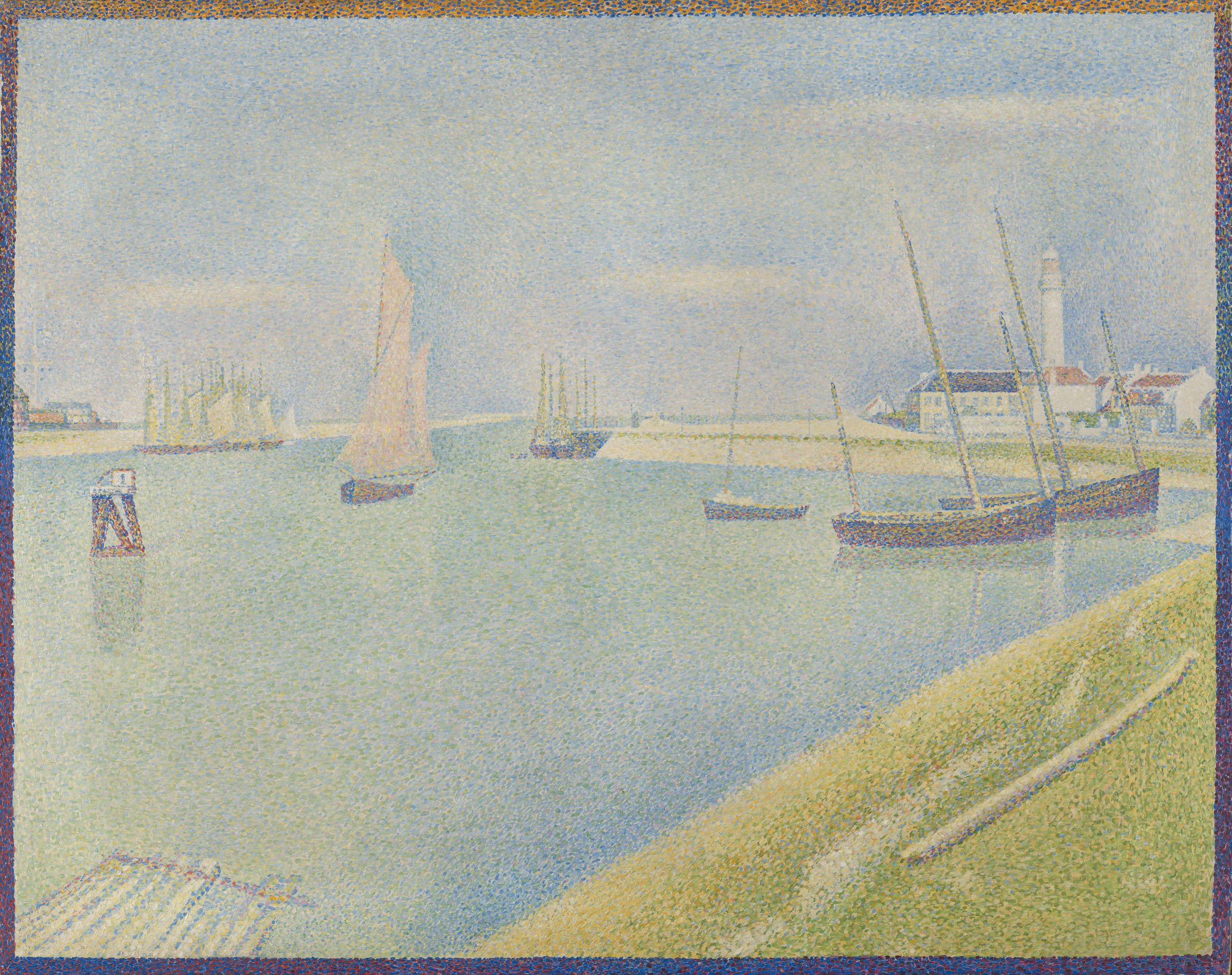 Georges Seurat, The Channel of Gravelines, in the Direction of the Sea, 1890. Collection Kroller-Muller Museum, Otterlo, the Netherlands
