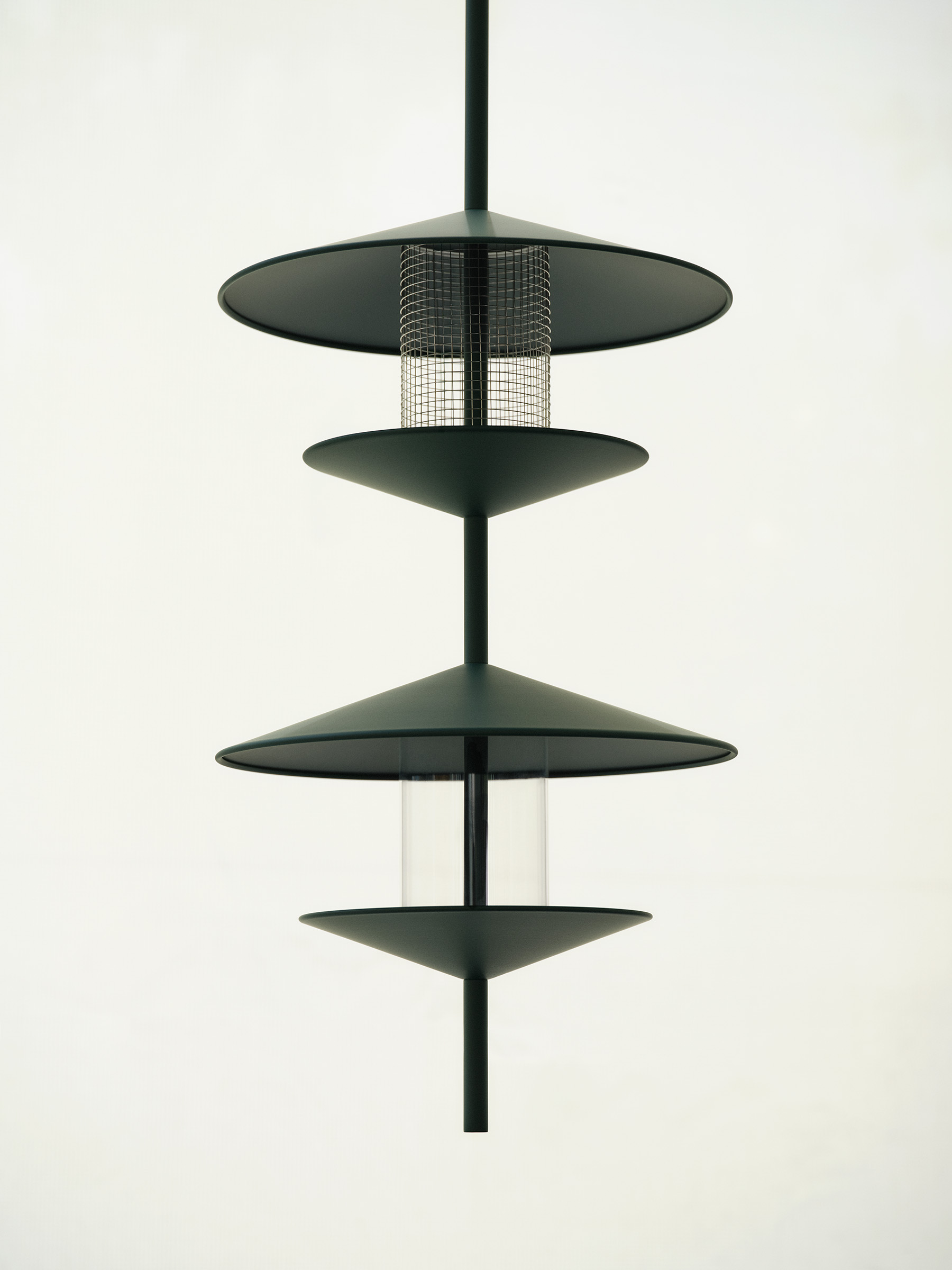 Norman Foster, For the birds, 2025, from £25,000. 'The design is both sculptural in space and functional in use,’ says the architect. ‘Interchangeable chambers can accommodate different kinds of bird feed to attract a variety of species'. An overflow system directs excess water through a central tube to the ground