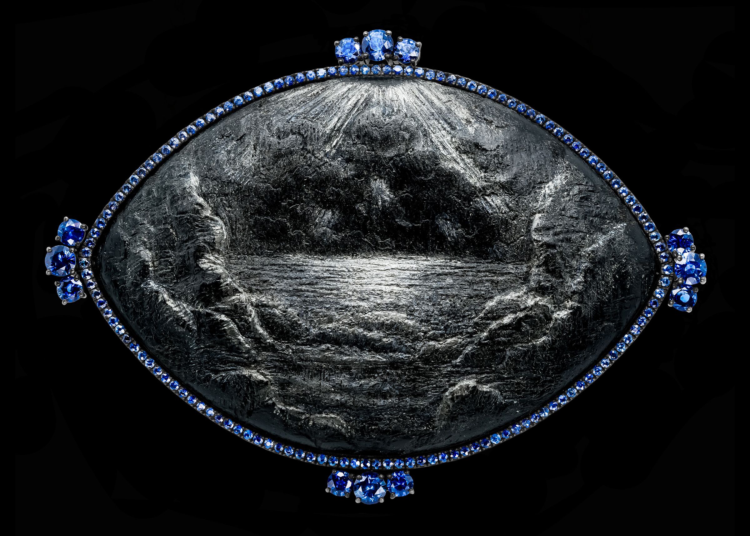 Natasha Wightman, The Cove - Ocean brooch/pendant necklace. On view 8-22 October 2025 at Christie's in London