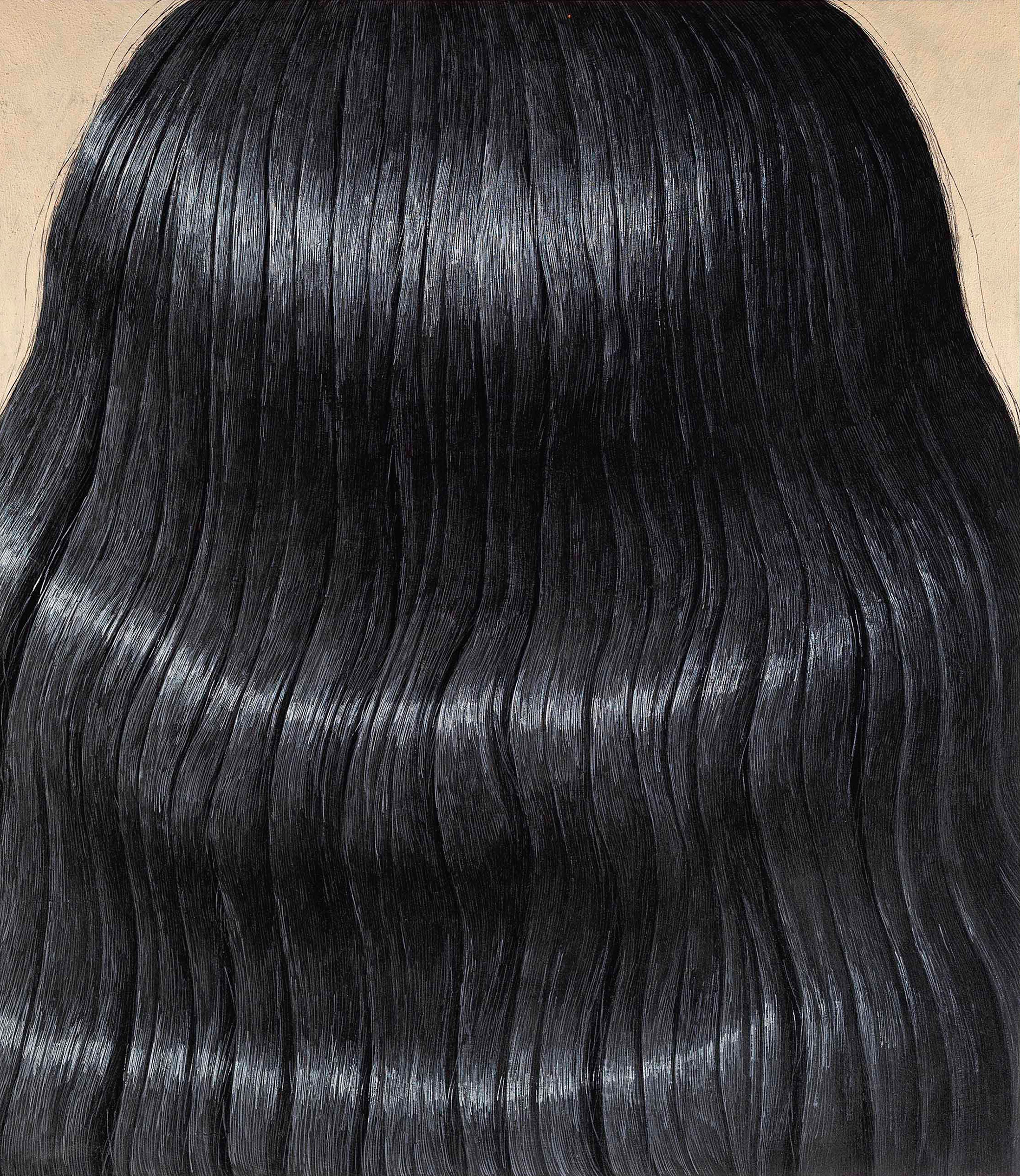 Domenico Gnoli, Black Hair, 1969, sold for £7,026,500 on 13 February 2014 at Christie's in London