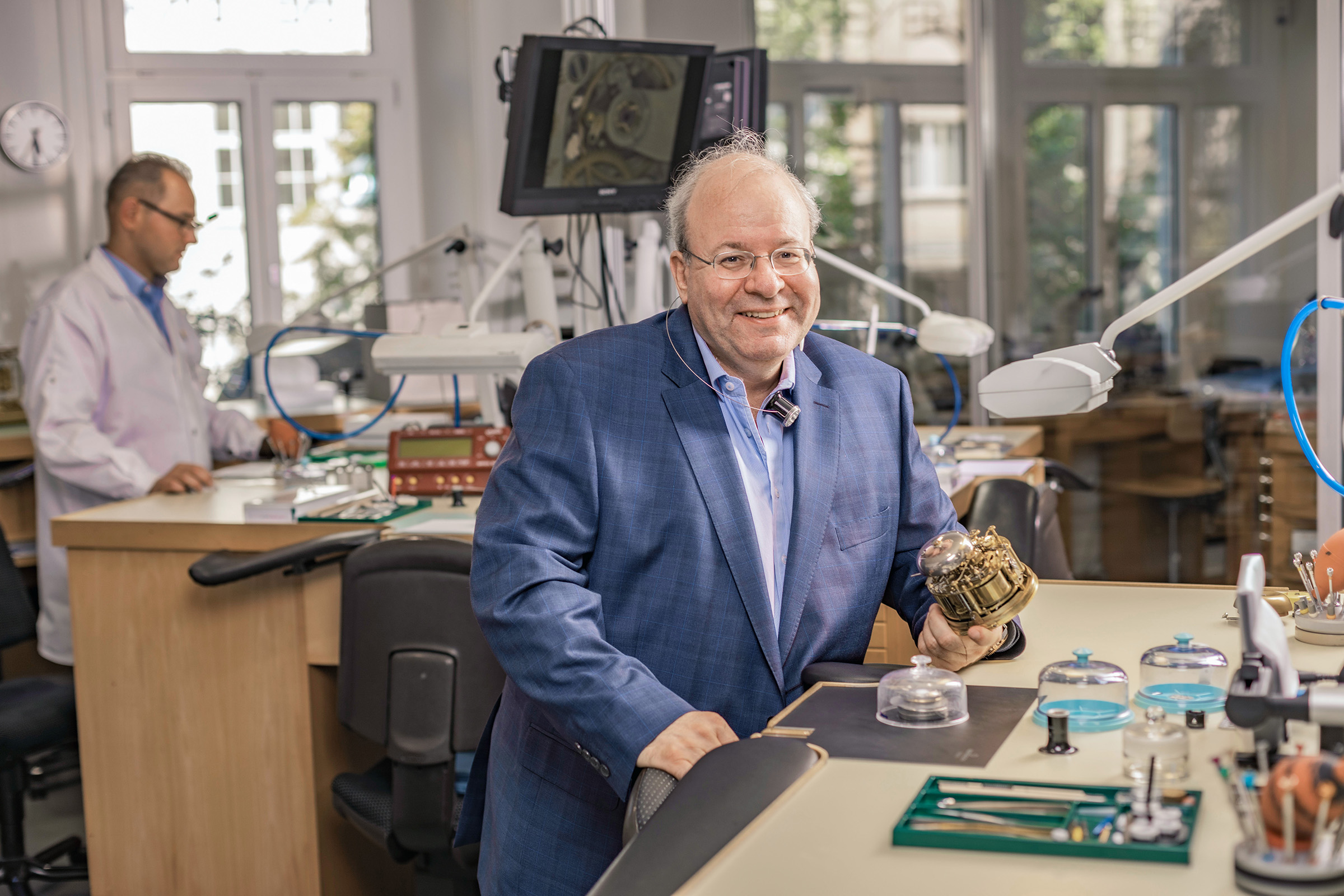 Rene Beyer, who brought the Swiss watch world together for the company's 250th anniversary. 'He invited people from across our business and industry, as well as nearly all the representatives of the watch brands - people thought he was crazy,' recalls his sister Muriel