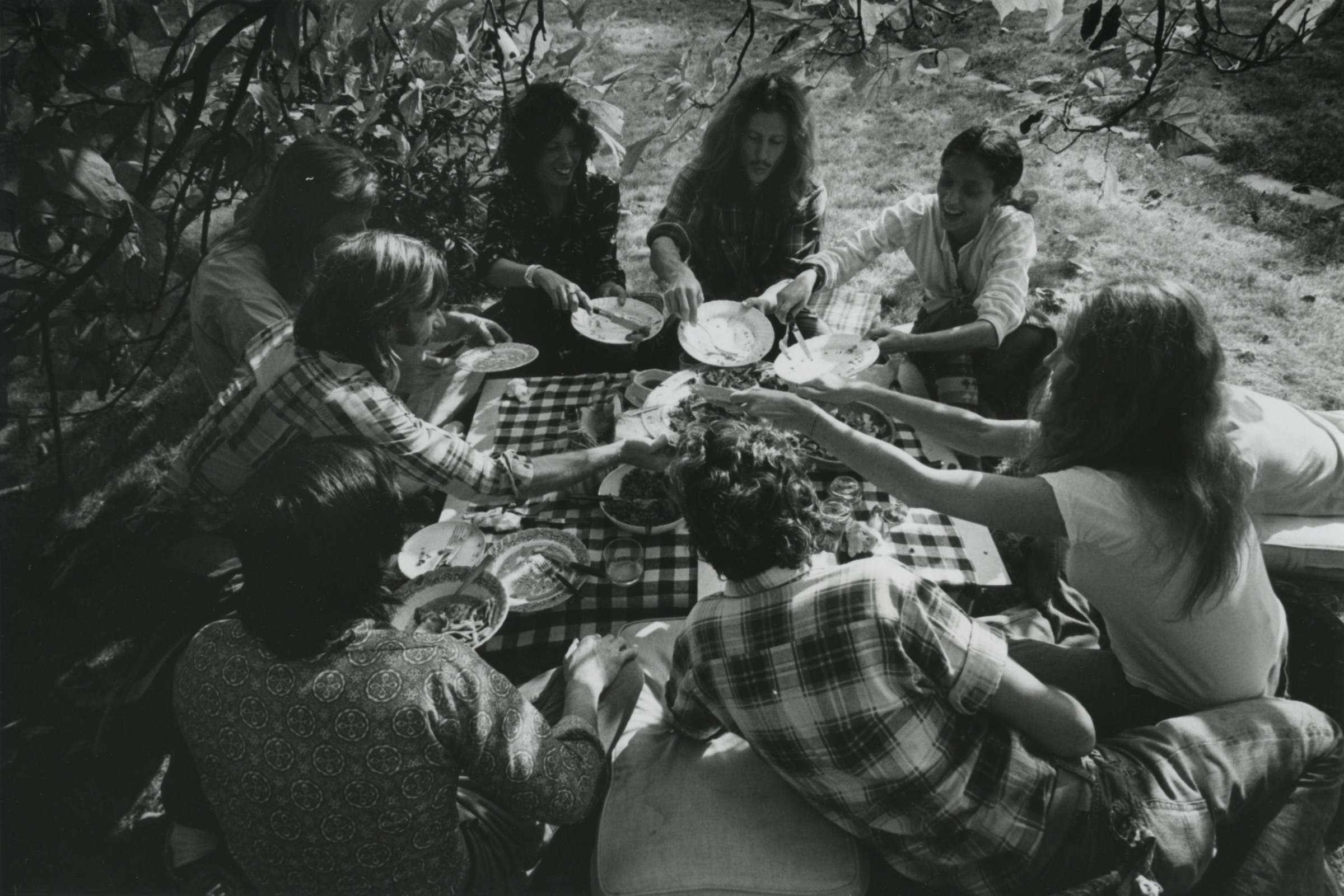 Rauschenberg Lunch picnic outdoors