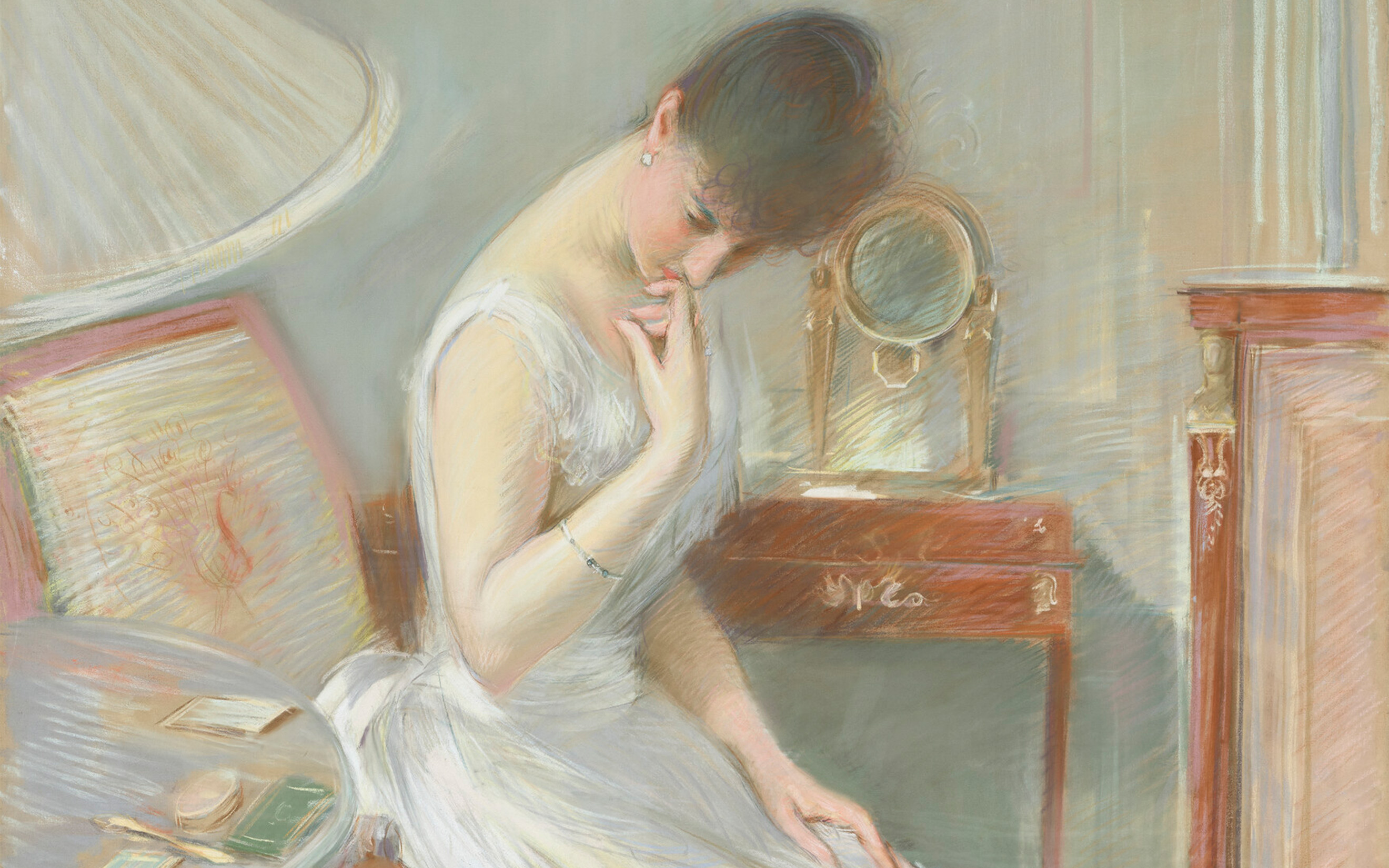 Paul Cesar Helleu, Portrait of Elisabeth de Caraman-Chimay, Countess Greffulhe, 1891, offered in The Exceptional Sale on 18 November 2025 at Christie's in Paris