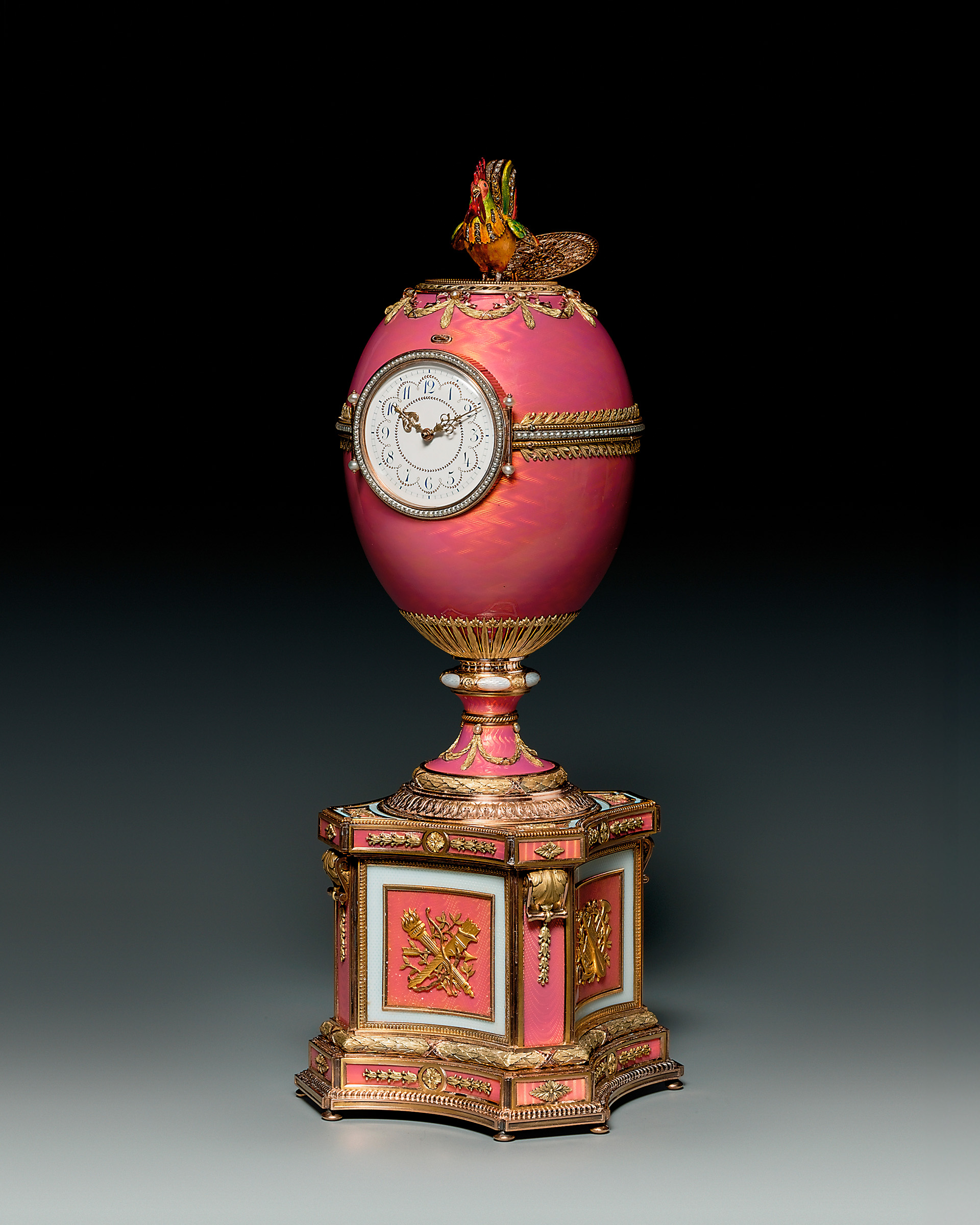 The Rothschild Egg. By Faberge, workmaster Michael Perchin, St Petersburg, dated 1902, sold for £8,980,500 on 28 November 2007 at Christie's in London