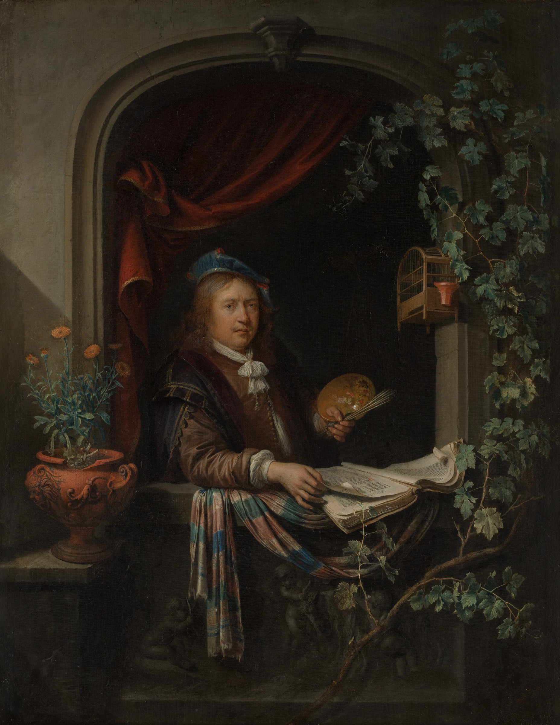 Gerrit Dou, Self-Portrait, circa 1665. The Metropolitan Museum of Art, New York