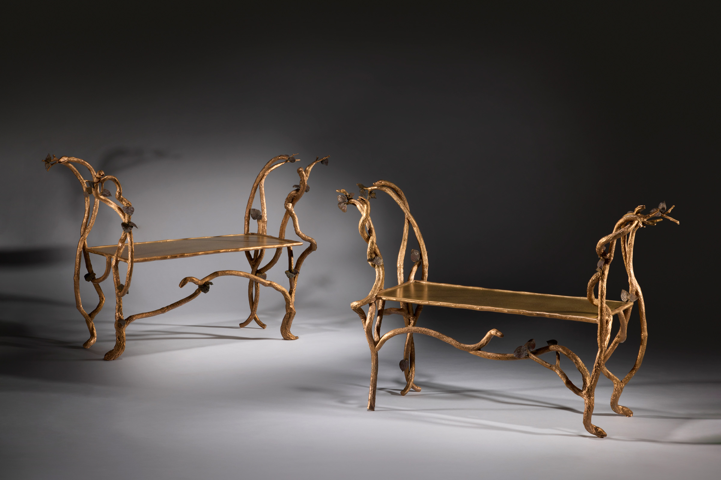 Claude Lalanne, two unique special order Benches, 1996, both offered in Design, 1925-2025: la Modernite en Heritage on 26 November 2025 at Christie's in Paris