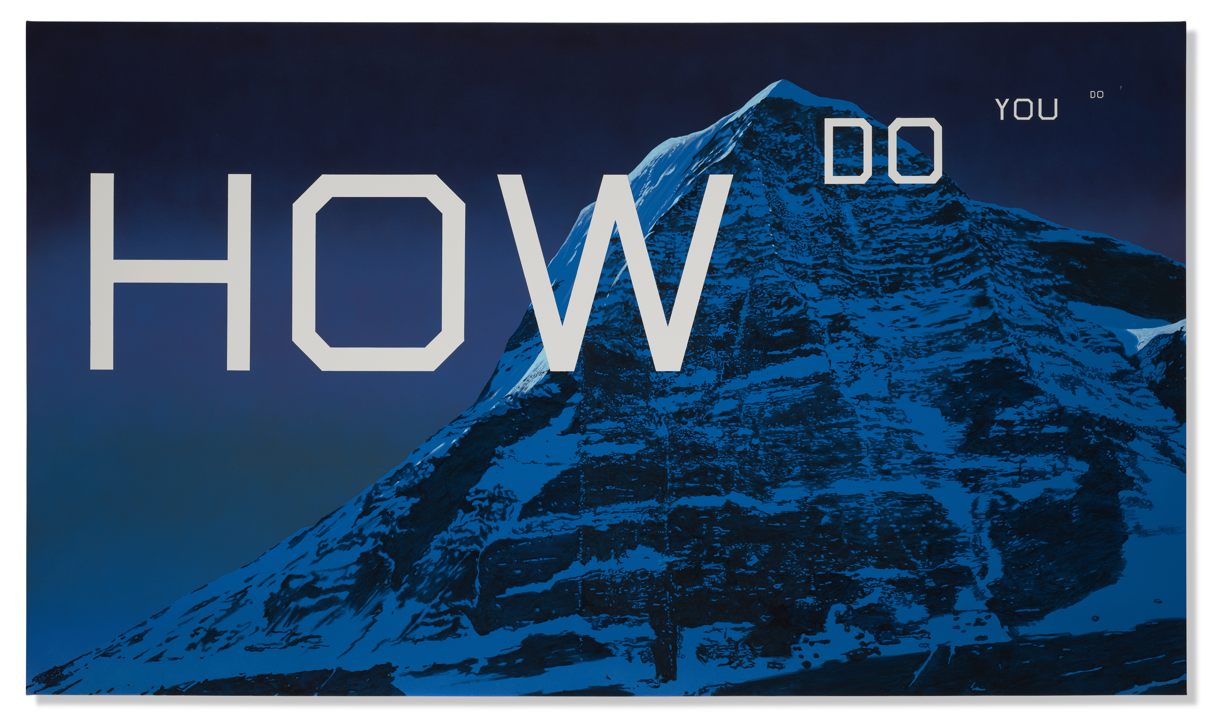 The image features a snowy mountain overlaid with the text "HOW DO YOU DO" in bold white letters.
