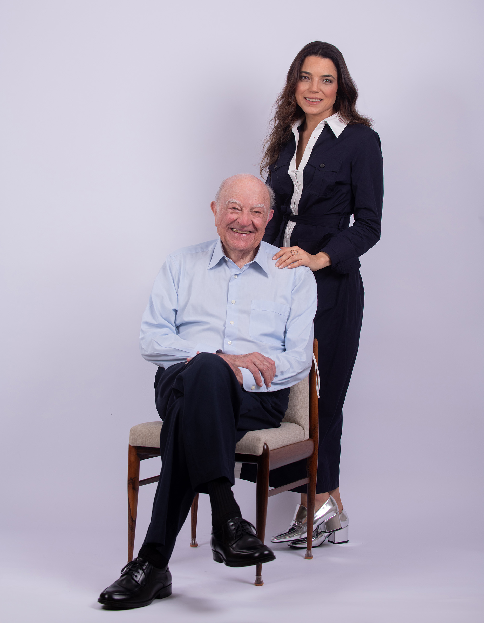 Renato de Albuquerque with his granddaughter Mariana Teixeira de Carvalho. 'It took a long time for anyone in our family to realise what a treasure my grandfather's collection was' she says