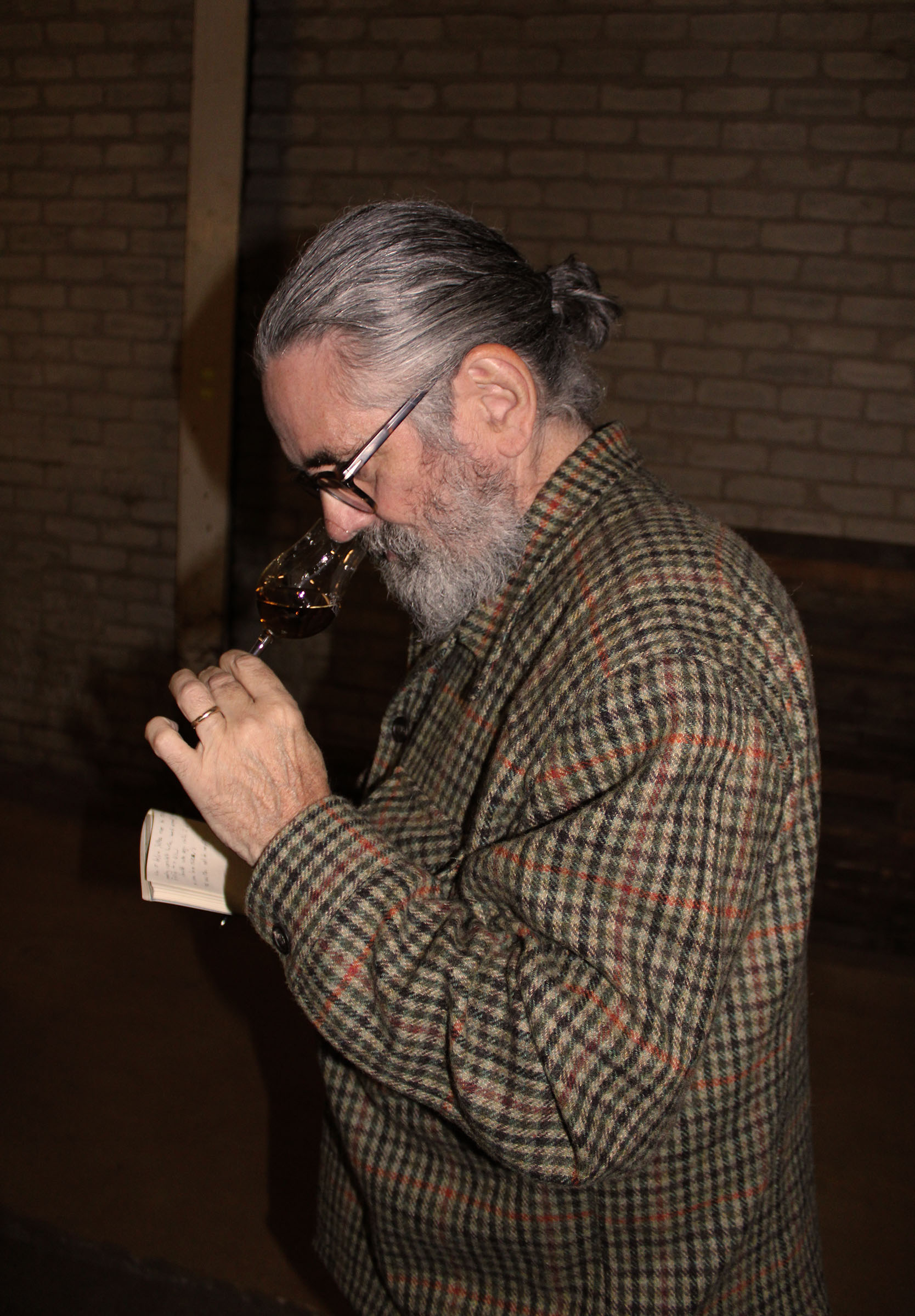 Japanese whisky expert Dave Broom sampling the Karuizawa at Tormore Distillery in Scotland. Buyers may store the casks at the distillery for up to three years from the date of the auction, until they reach 30 years of age, at no additional cost