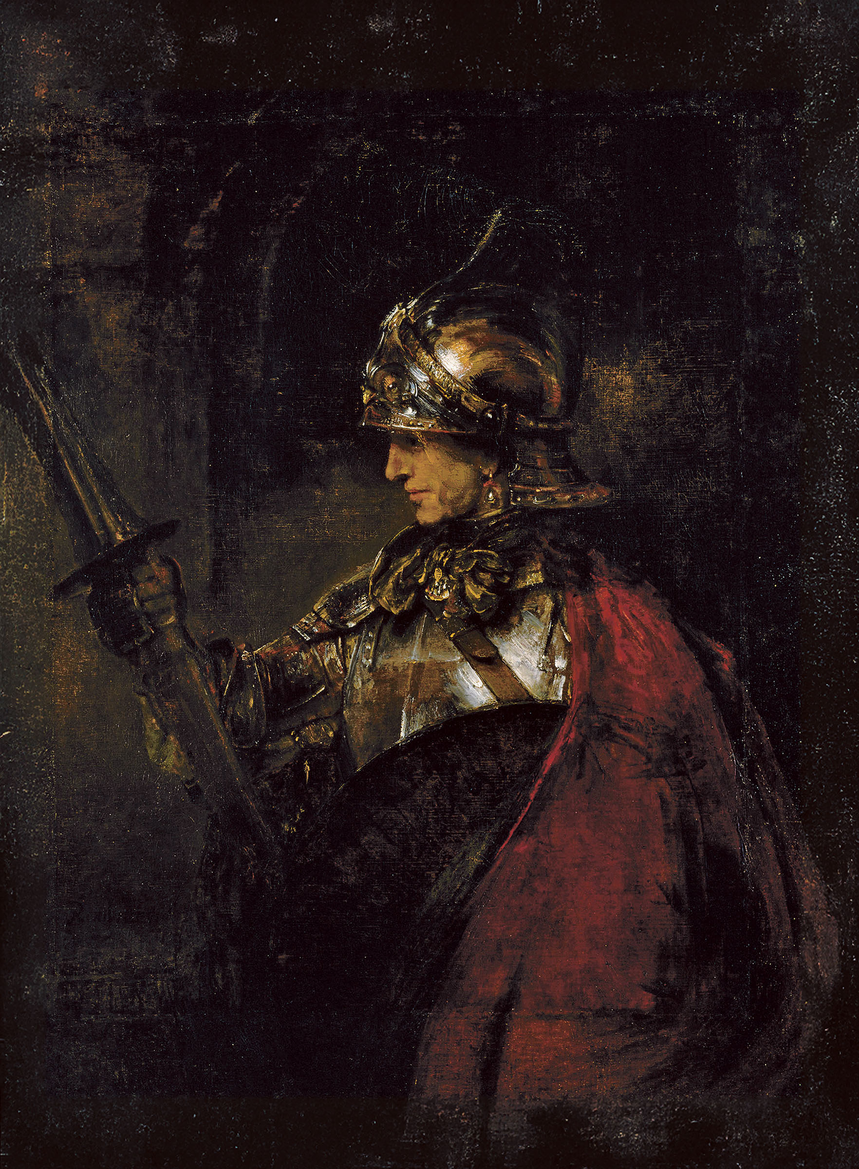 Rembrandt van Rijn, A Man in Armour, circa 1655. Kelvingrove Art Gallery and Museum, Glasgow