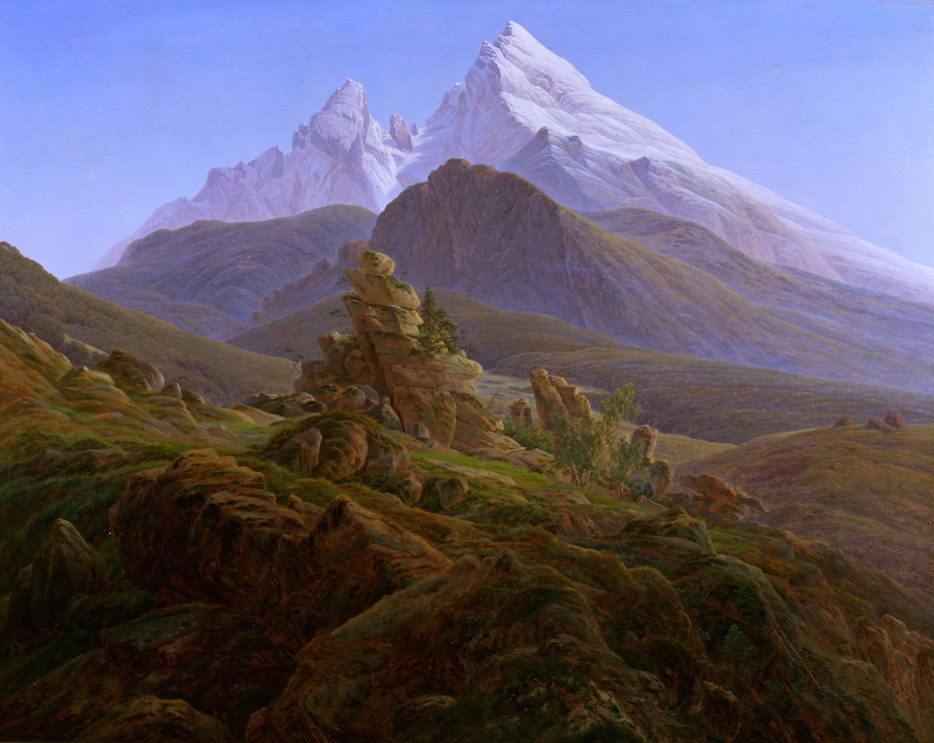 The Alte Nationalgalerie is home to Caspar David Friedrich, Der Watzmann (The Watzmann), 1824-25