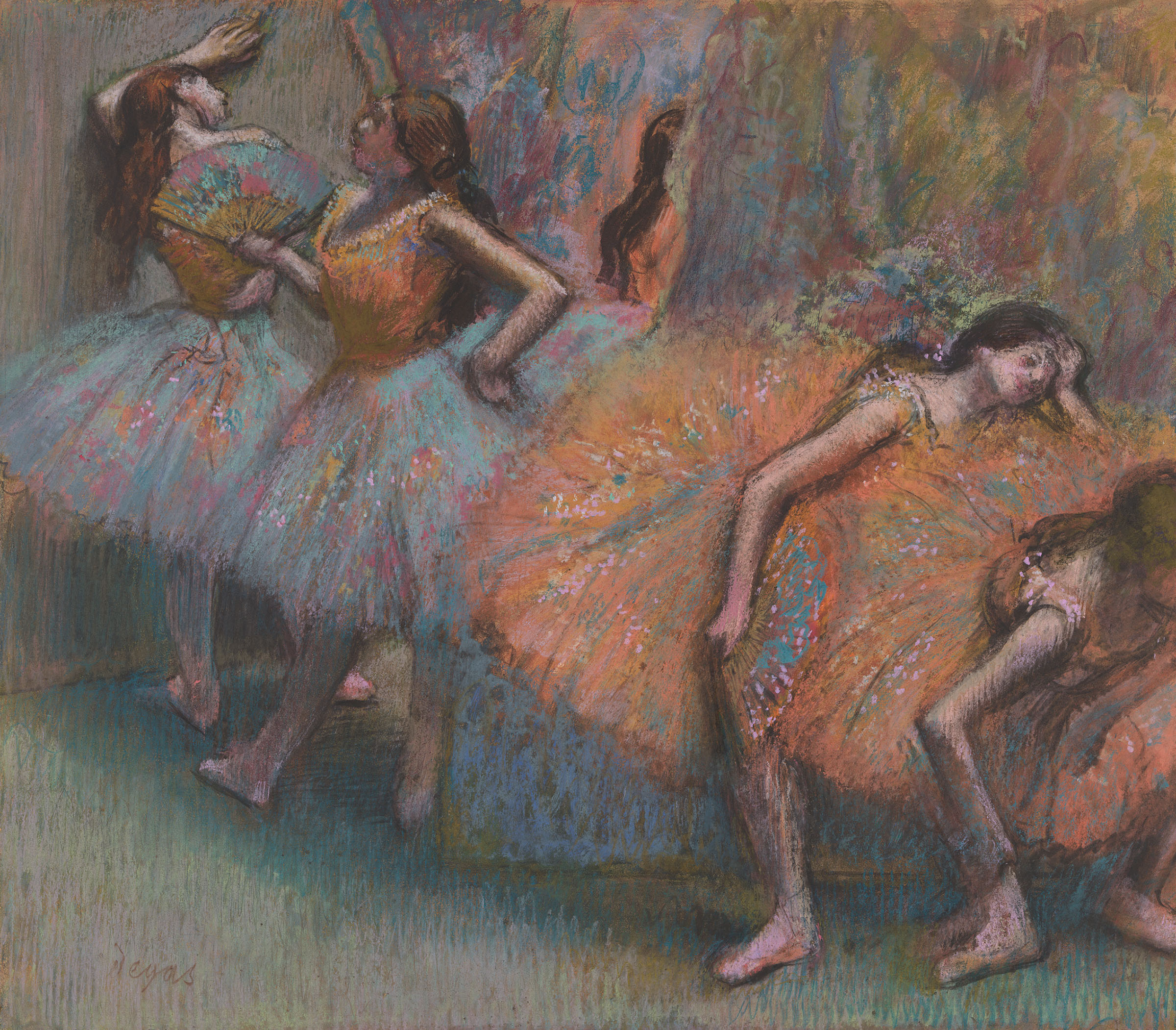 Edgar Degas, Ballet Dancers, 1888. Acquired by the National Gallery in London through Christie's Private Sales