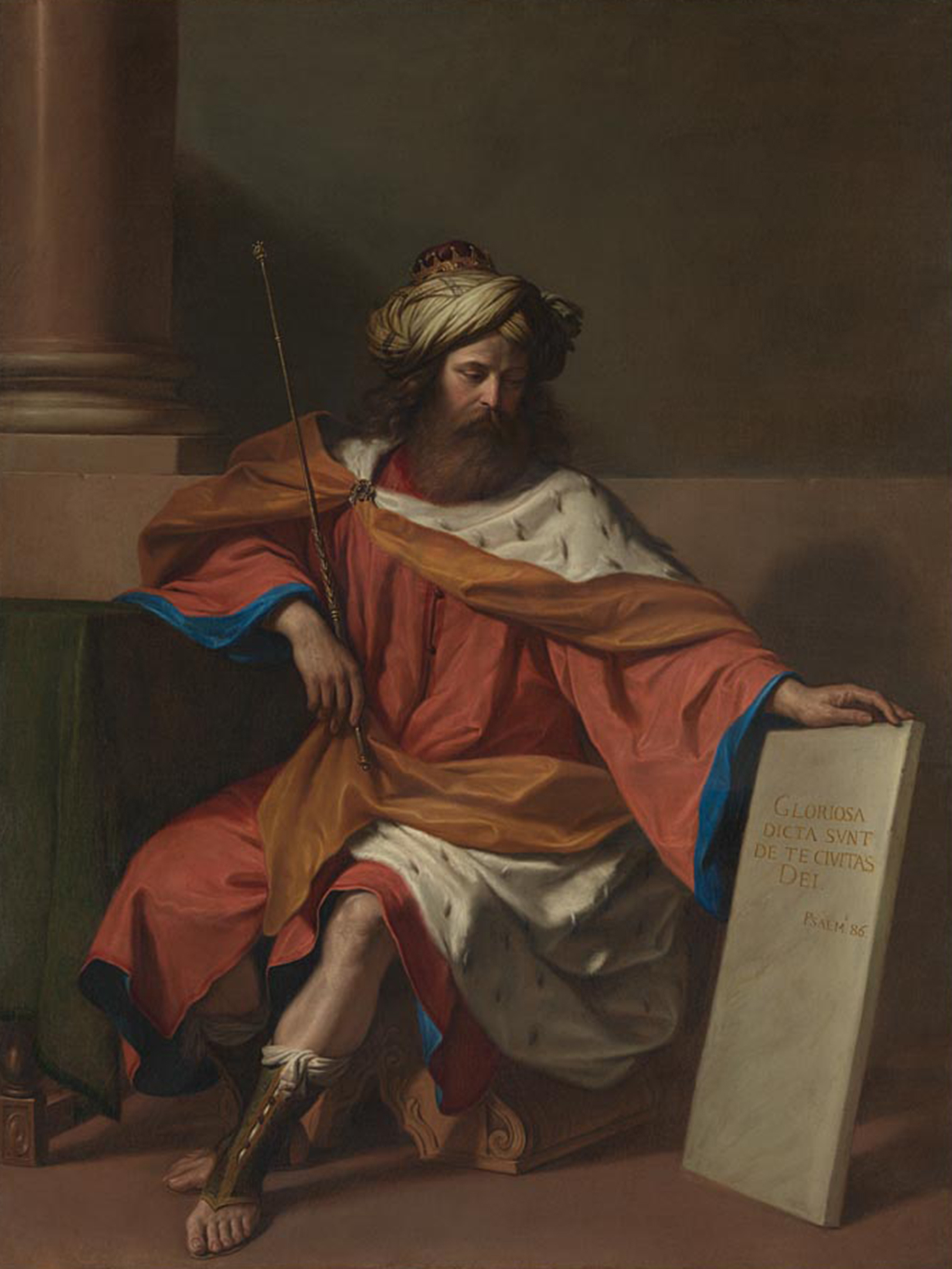 Guercino, King David, 1651, from the estate of Jacob, 4th Lord Rothschild. Acquired by the National Gallery in London through Christie's Private Sales