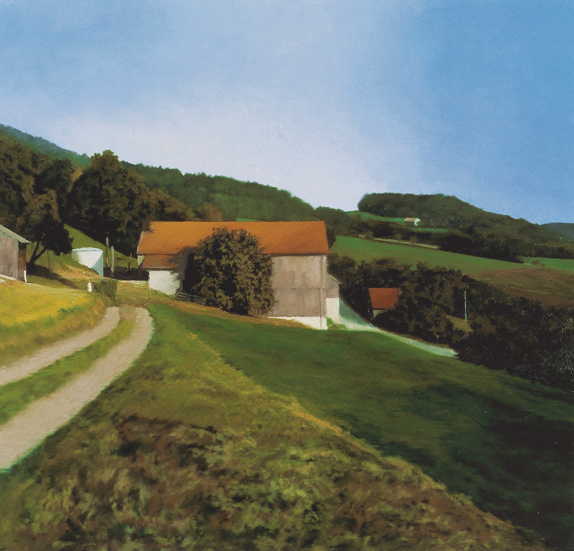 Gerhard Richter, Scheune (Barn), 1984. This work was shown along with Schober (Haybarn), 1984, in the landmark Dusseldorf exhibition