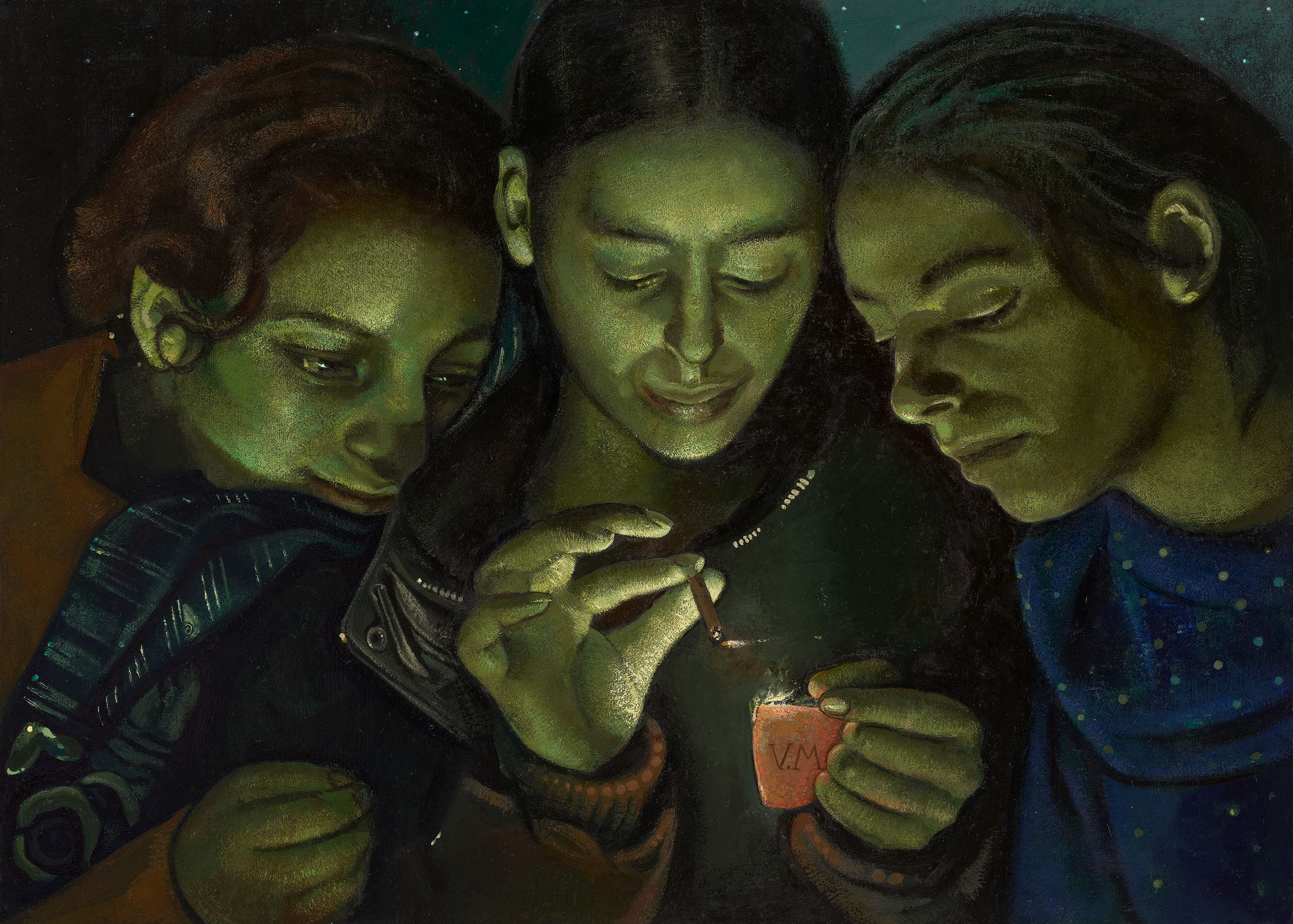 Victor Man, Titiriteros, 2023, at the Bourse de Commerce - Pinault Collection