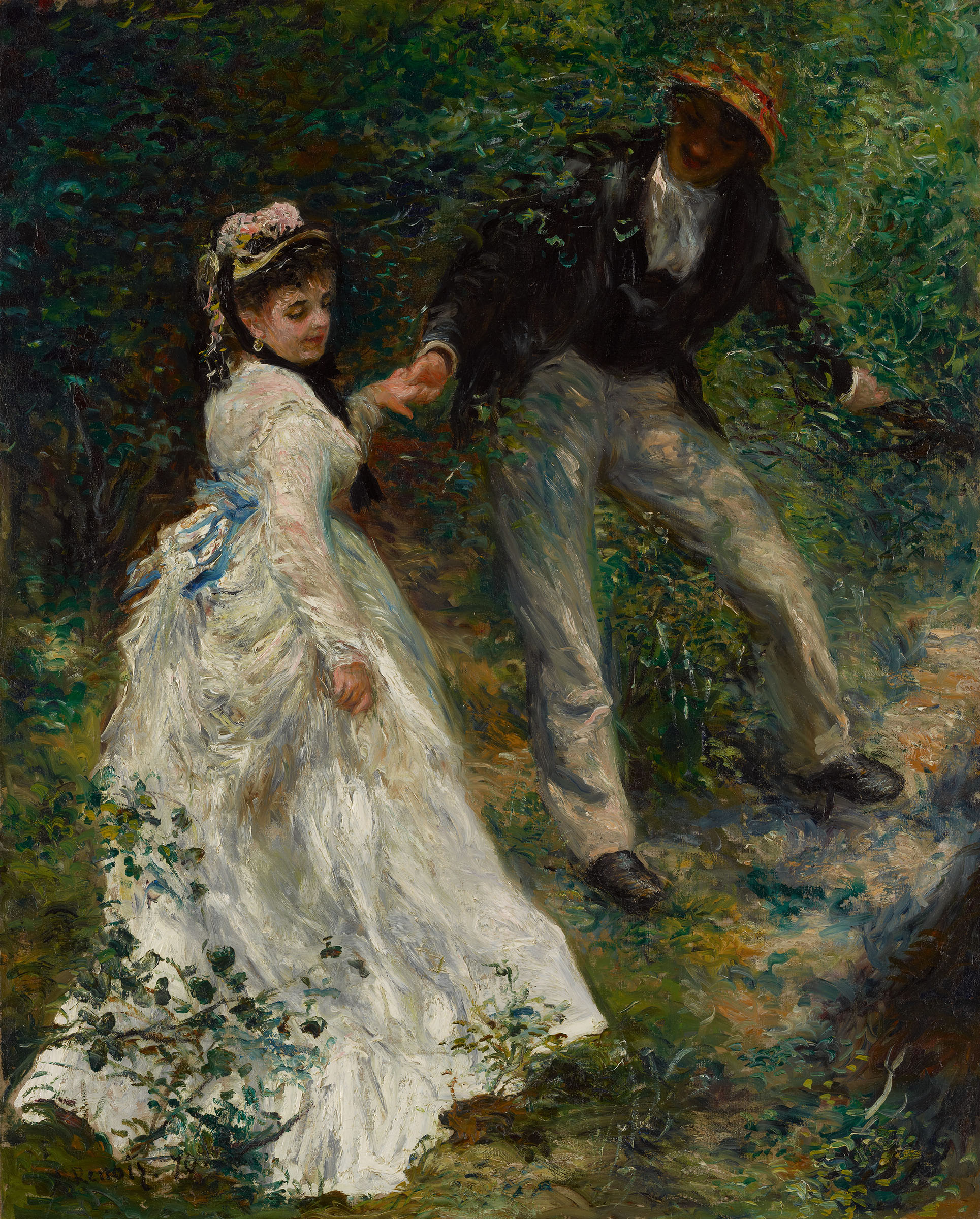 Pierre-Auguste Renoir, The Promenade, 1870, at the Musee d'Orsay