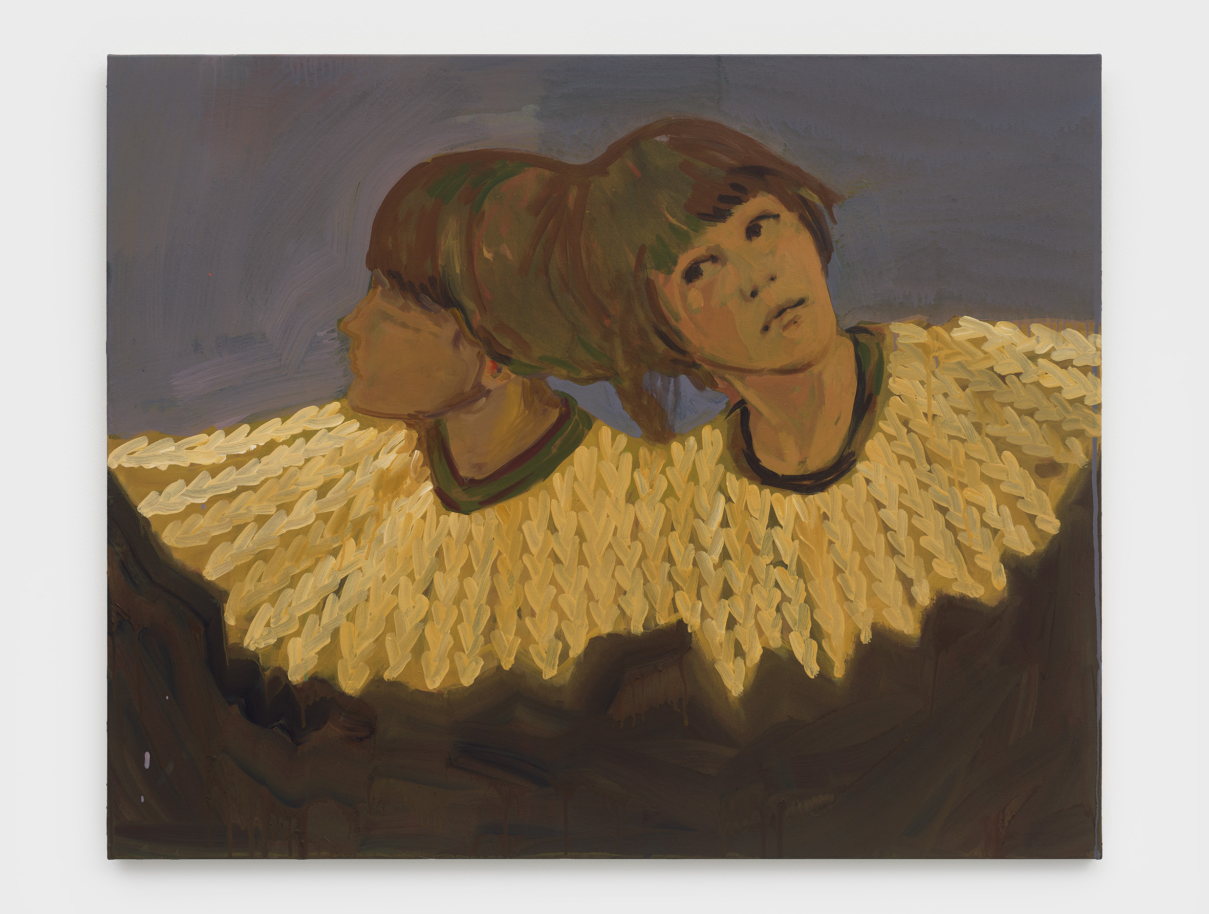 Claire Tabouret, Transformation Self-portrait, 2023, at the Petit Palais