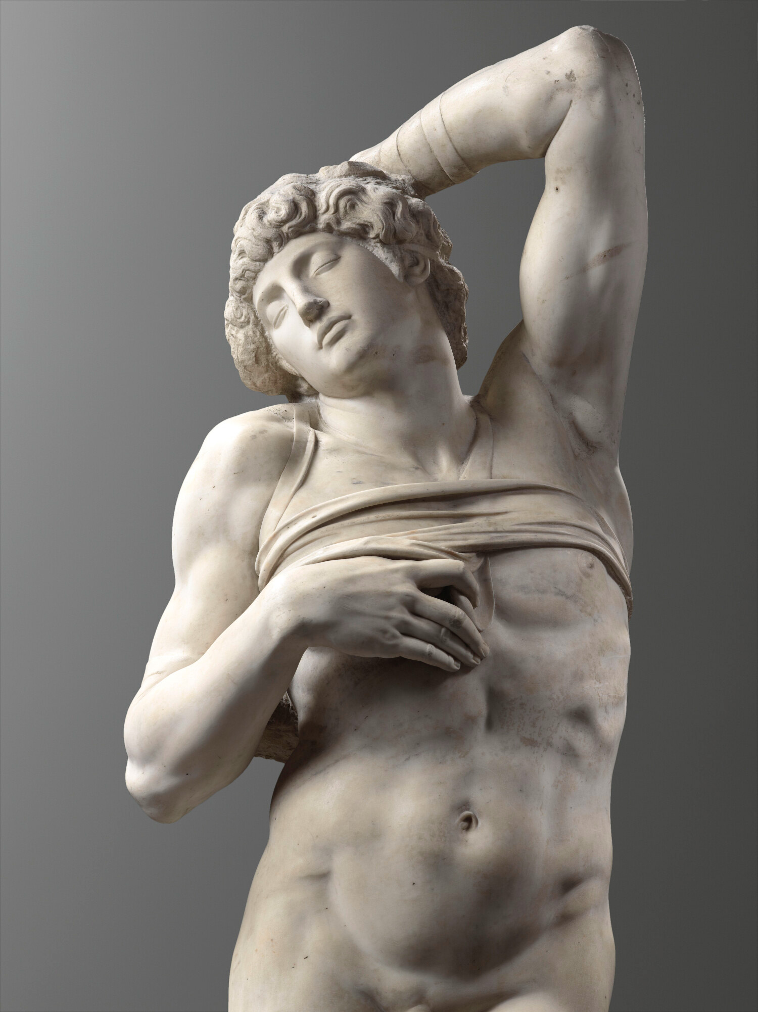 Michelangelo Buonarroti, Dying Slave, 1513-15, at the Louvre