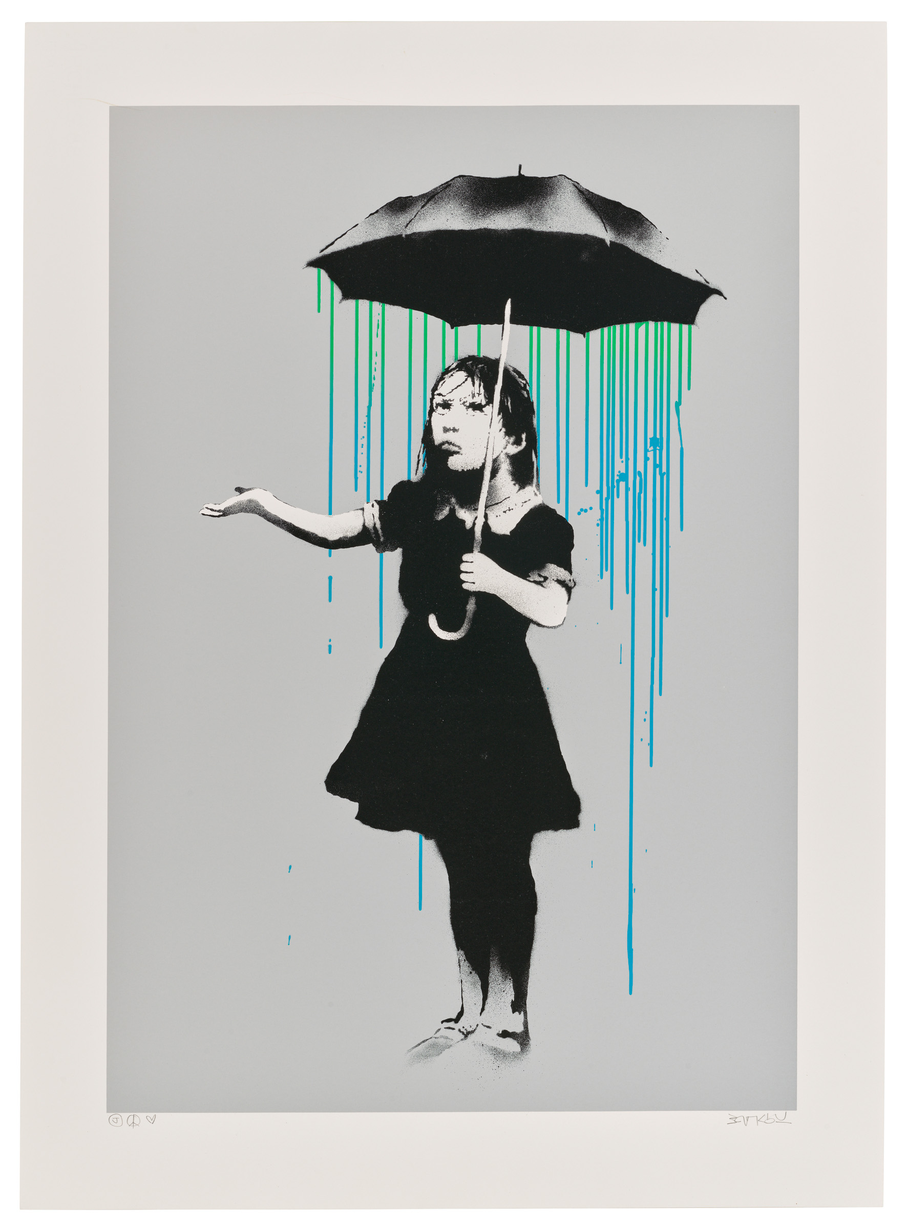 BANKSY, NOLA (Green to Blue Rain), offered by Christie's Private Sales
