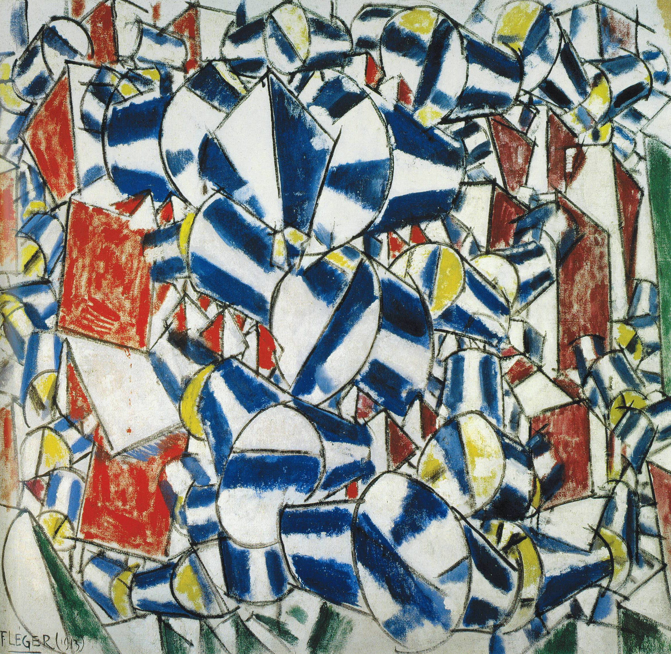 One of the great modernist paintings the Rosengarts were unwilling to part with: Fernand Leger, Contraste de formes, 1913