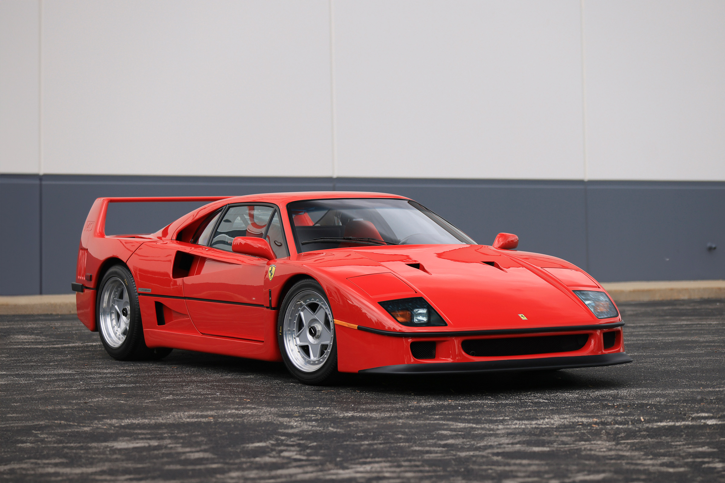 1990 Ferrari F40, coachwork by Scaglietti. Sold for $3,800,000 in August 2025 by Gooding Christie's at Pebble Beach, California