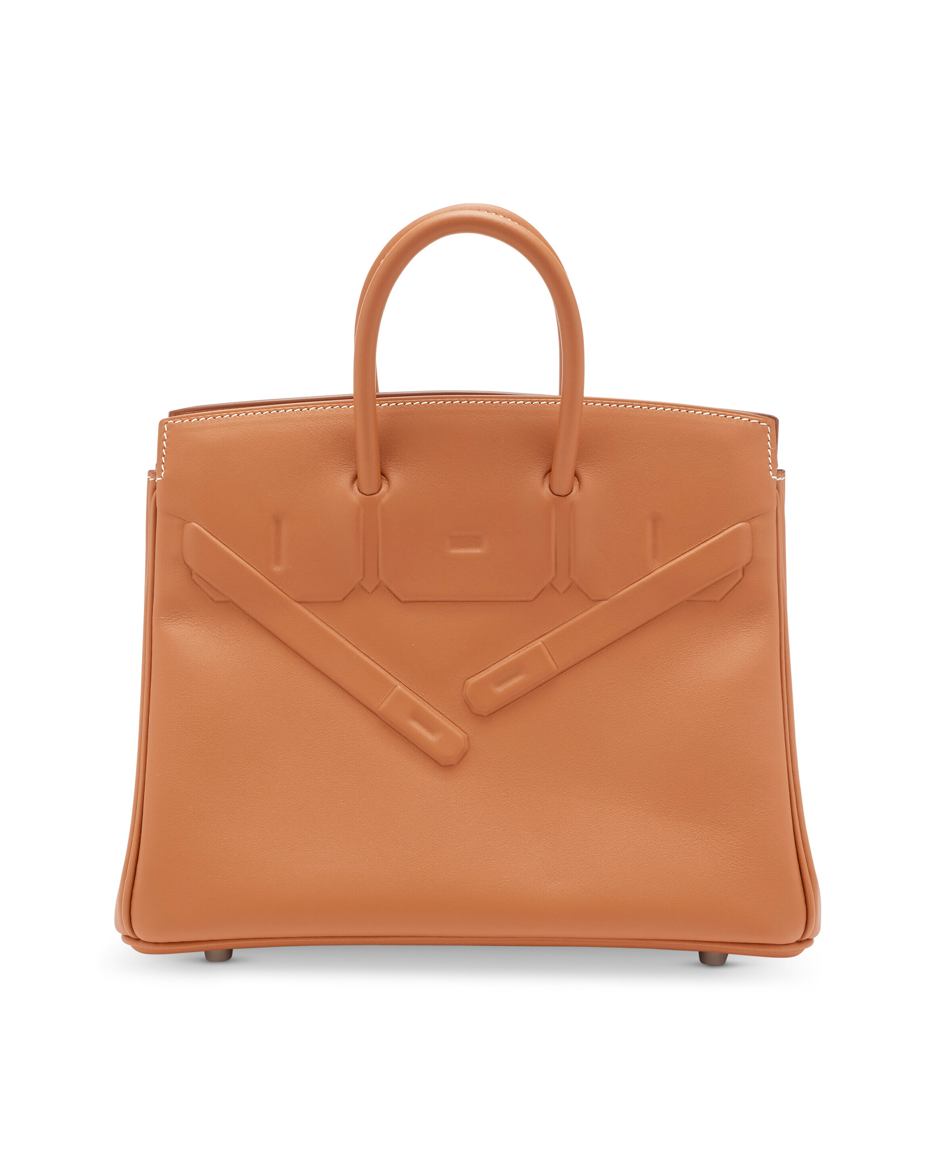 A limited-edition gold Evercalf leather Shadow Birkin 25 with palladium hardware, Hermes, 2021, sold for €30,240 on 17 November 2022 at Christie's Online