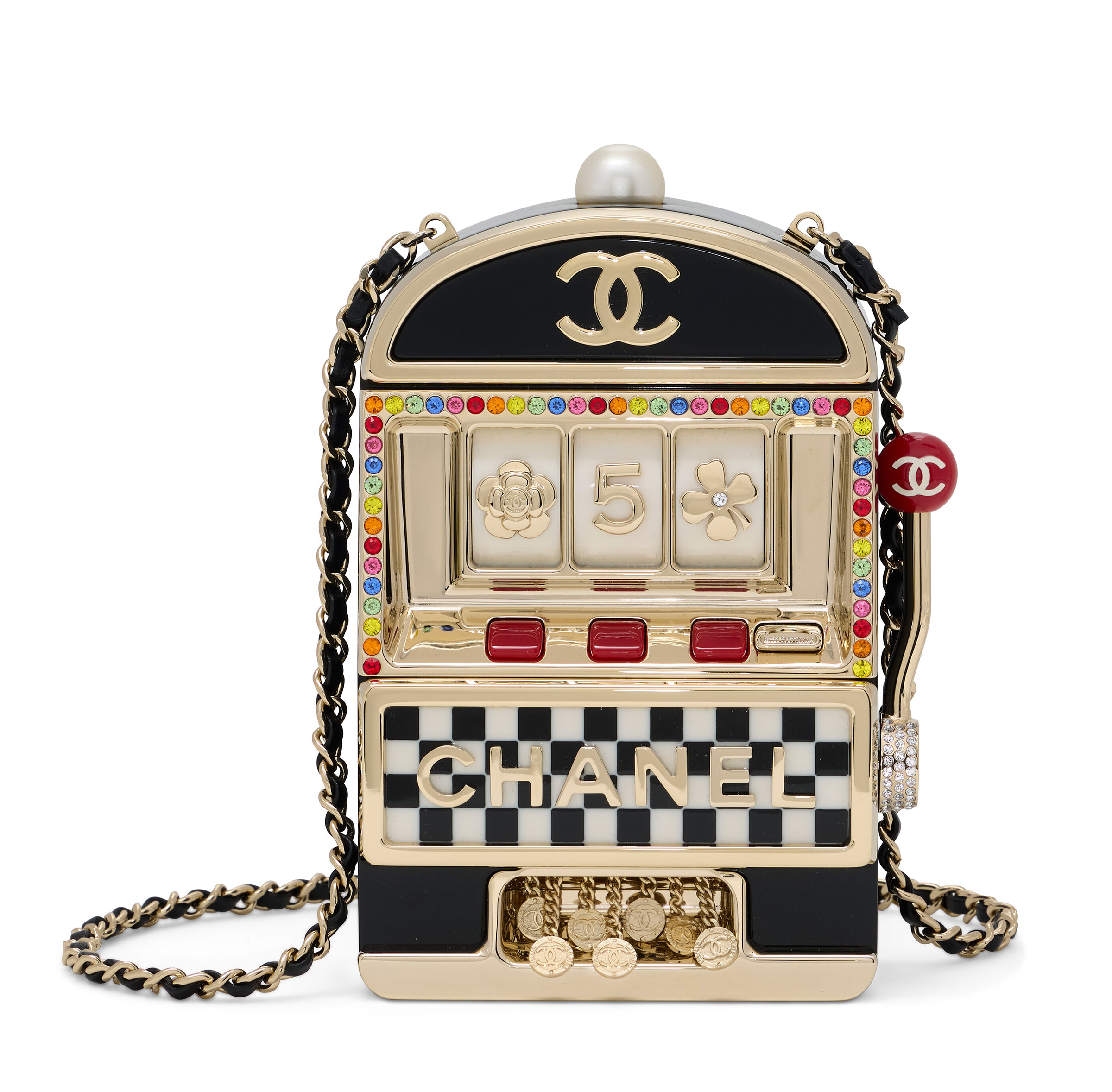 A runway slot machine Minaudiere bag, Chanel, Cruise, 2023, sold for HK$203,200 on 11 March 2026 at Christie's Online