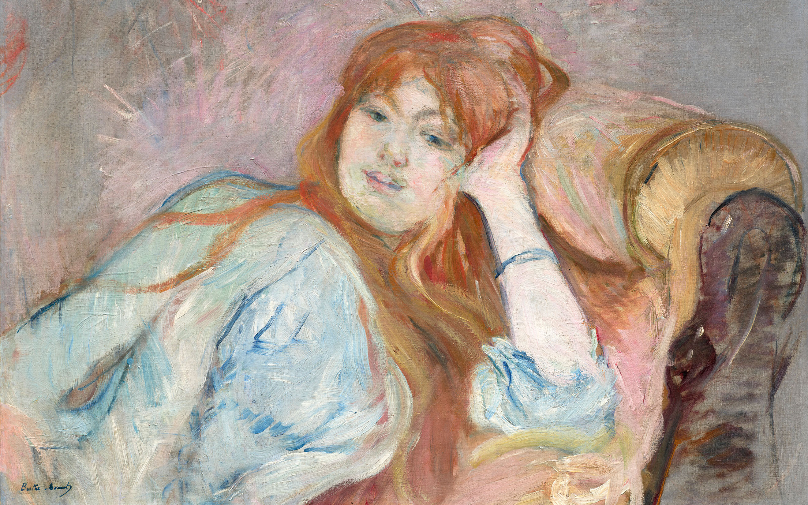 Berthe Morisot, Jeune fille accoudee, 1887, offered in the 20th/21st Century Art - Evening Sale on 15 April 2026 at Christie's in Paris