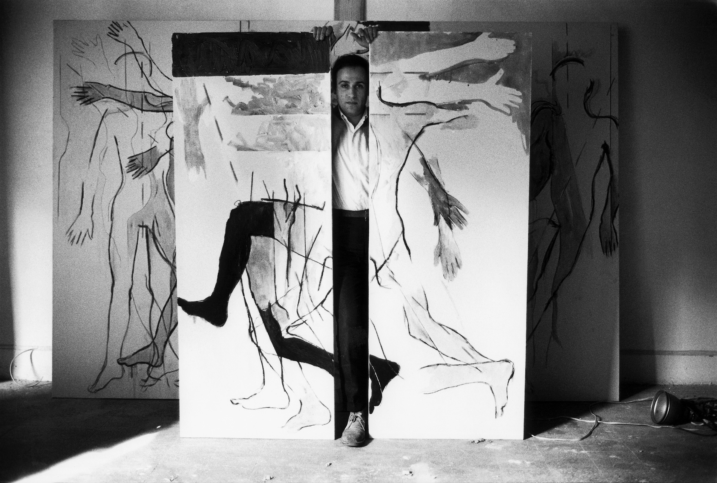 Mario Schifano in 1967, photographed by Ugo Mulas