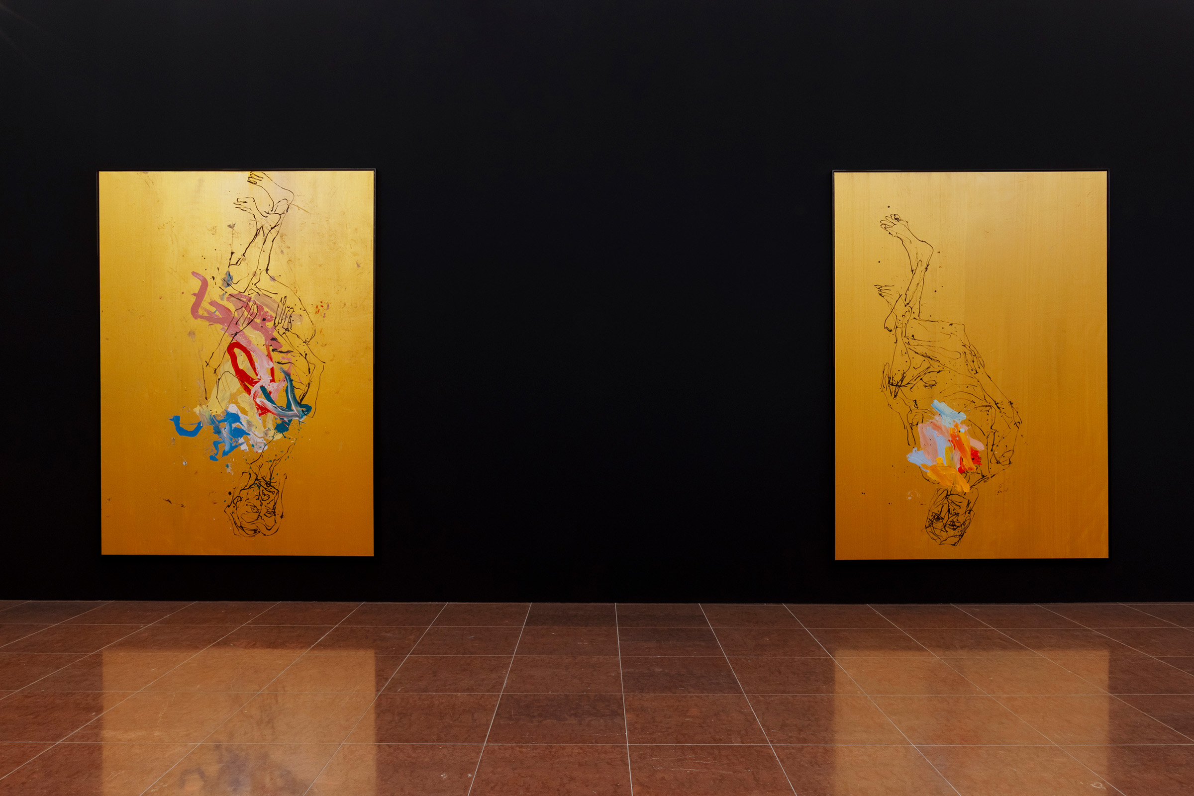 Installation view of Georg Baselitz. Eroi d'Oro at the Fondazione Giorgio Cini, Venice, until 27 September 2026