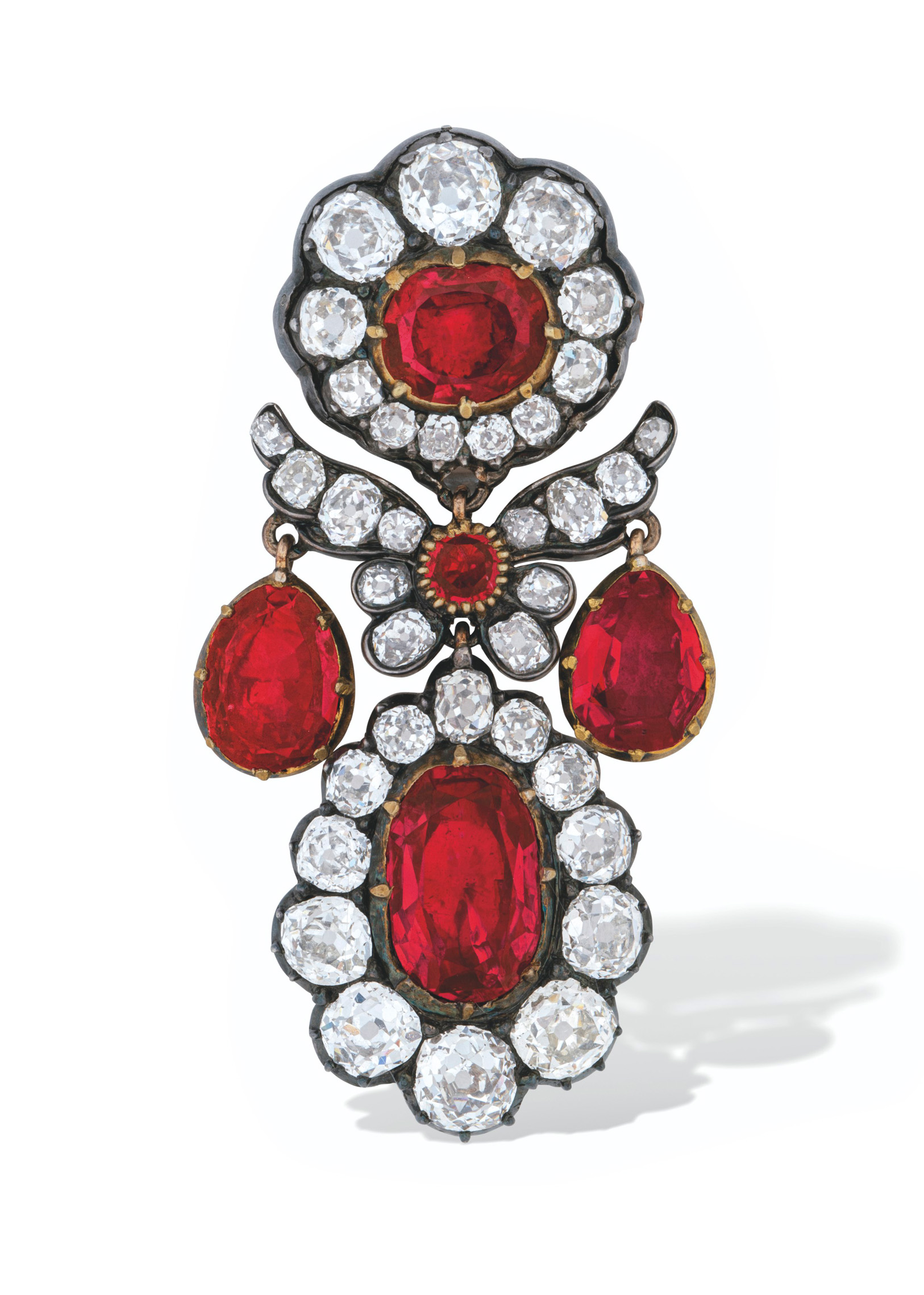 'A historic piece with extraordinary royal provenance’: the early 19th century Meniere ruby and diamond brooch sold for CHF 250,000 on 9 November 2021 at Christie's in Geneva