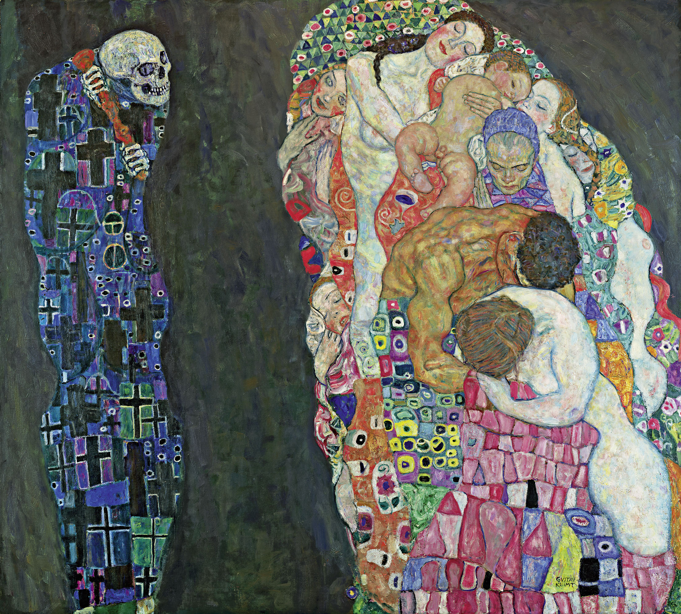 Among the treasures of the Leopold Museum is Gustav Klimt, Tod und Leben (Death and Life), 1910-11, reworked in 1912-13 and 1915-16