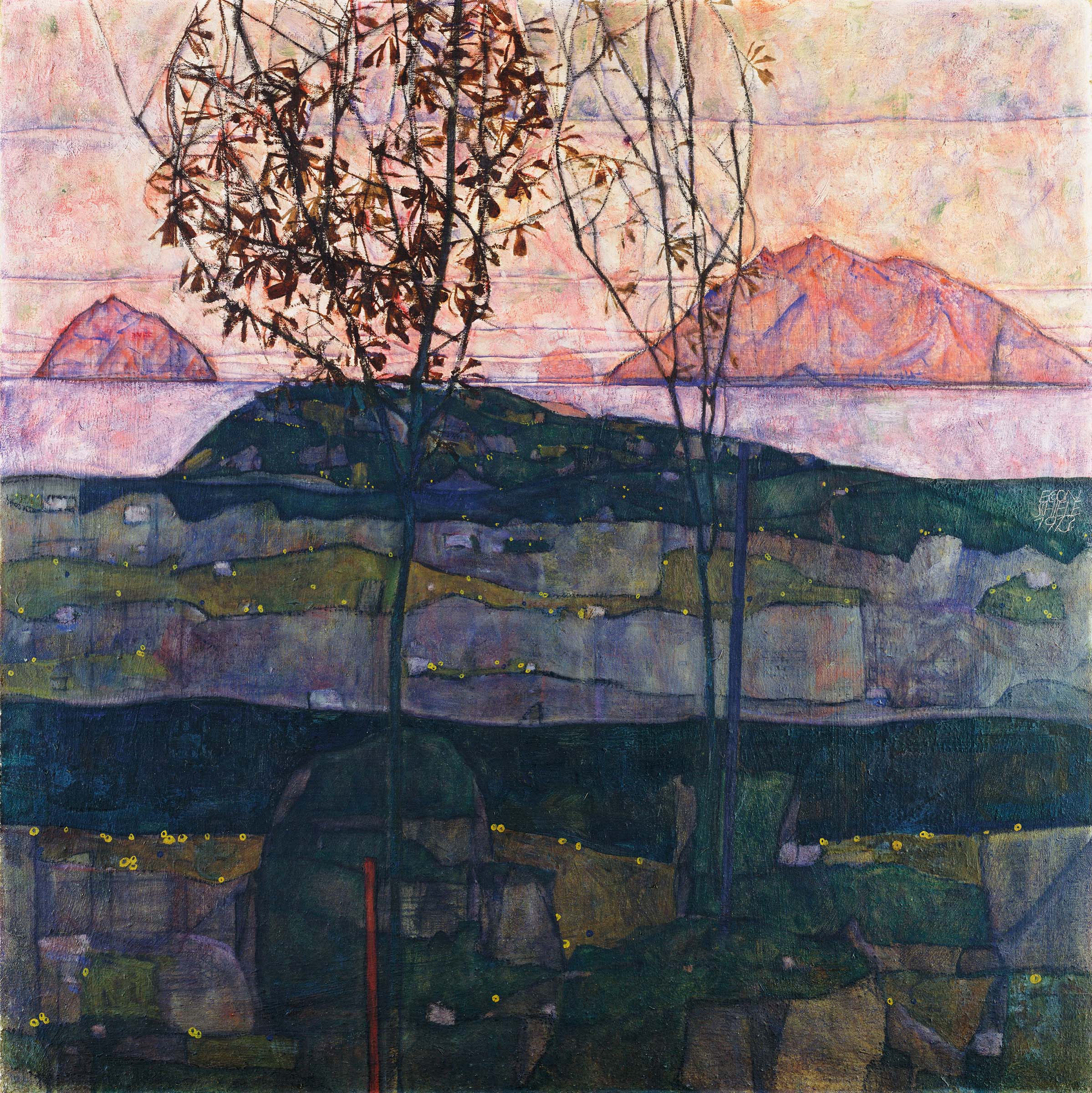 The Leopold Museum is also home to Egon Schiele, Setting Sun, 1913