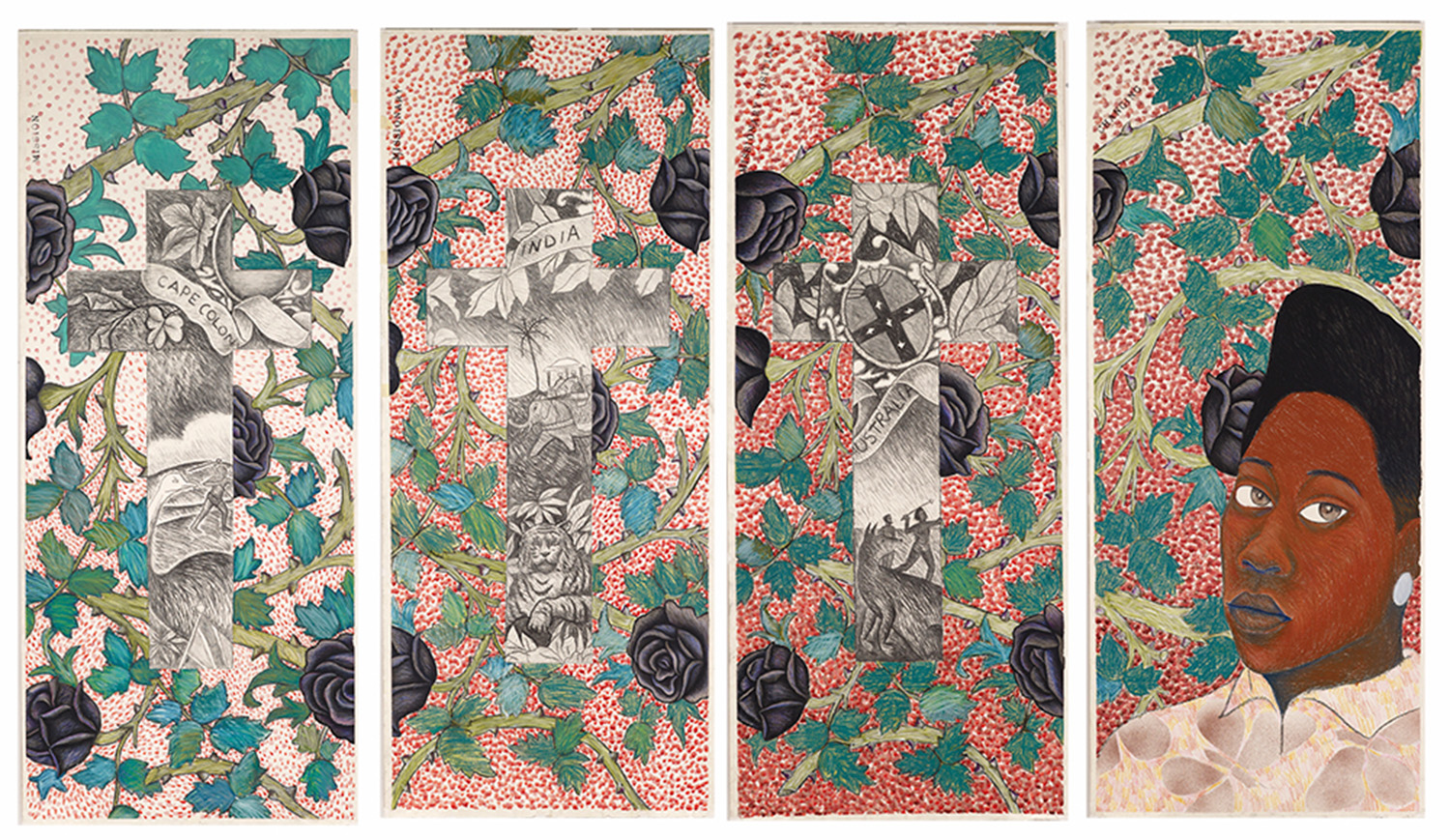 Sonia Boyce, Lay back, keep quiet and think of what made Britain so great, 1986. Arts Council Collection, Southbank Centre, London