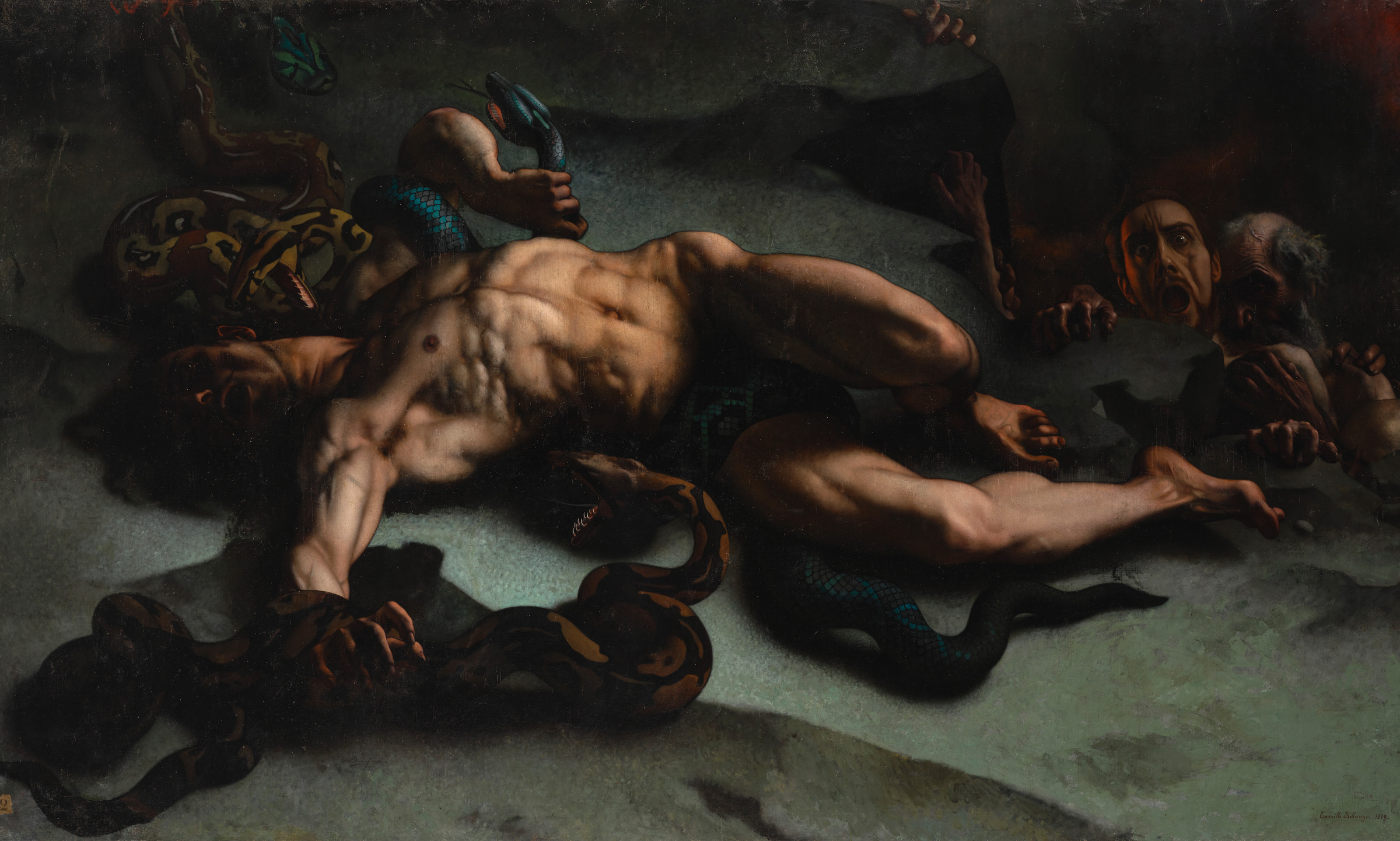 Camille-Felix Bellanger, Scene de l'Enfer, du Dante, offered in Maitres Anciens: Peintures - Dessins - Sculptures - Orfevrerie online, 29 May to 12 June 2026 at Christie's Online