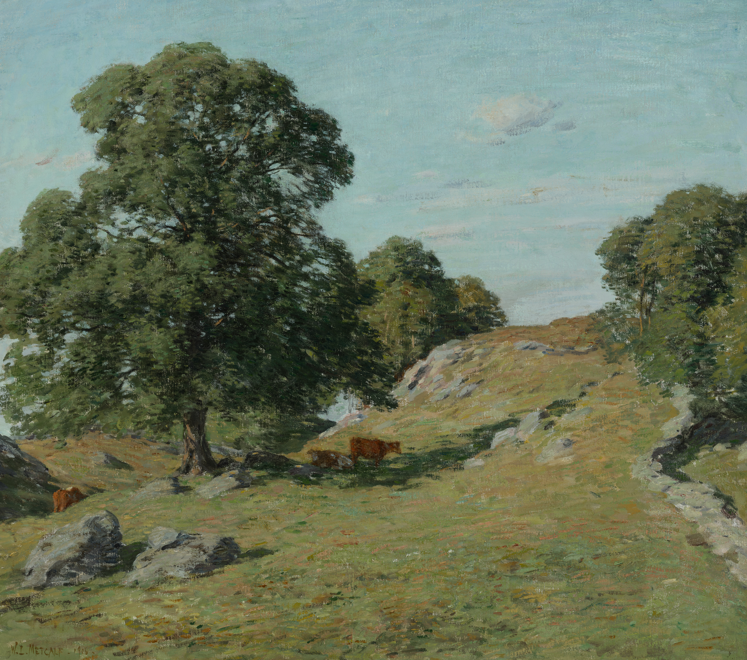 Willard Leroy Metcalf (1858-1925), Pasture (Damon's Hill, Old Lyme), 1906