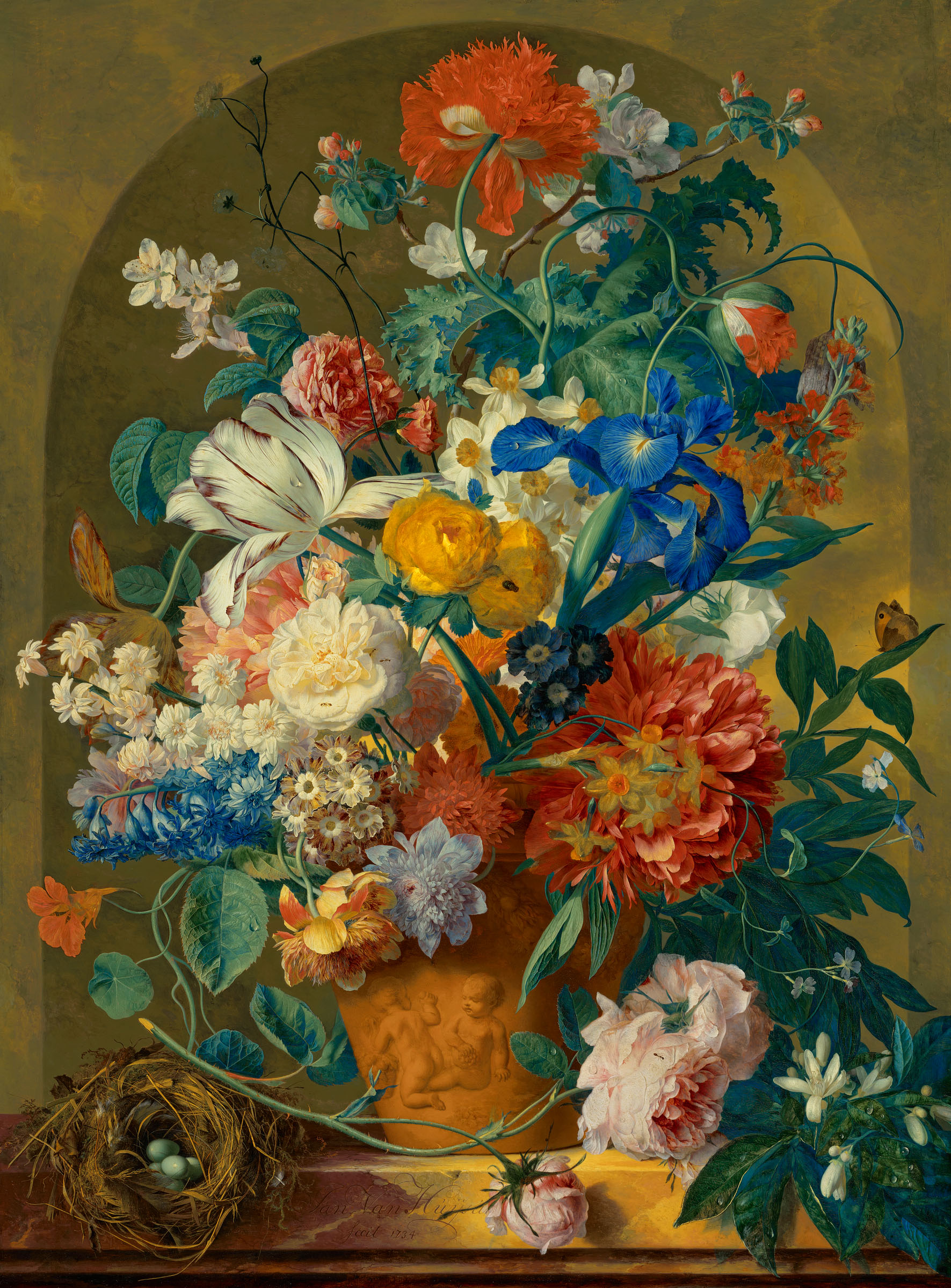 Jan van Huysum, Flowers in a terracotta vase, 1734, offered in the Old Masters Evening Sale on 30 June 2026 at Christie's in London