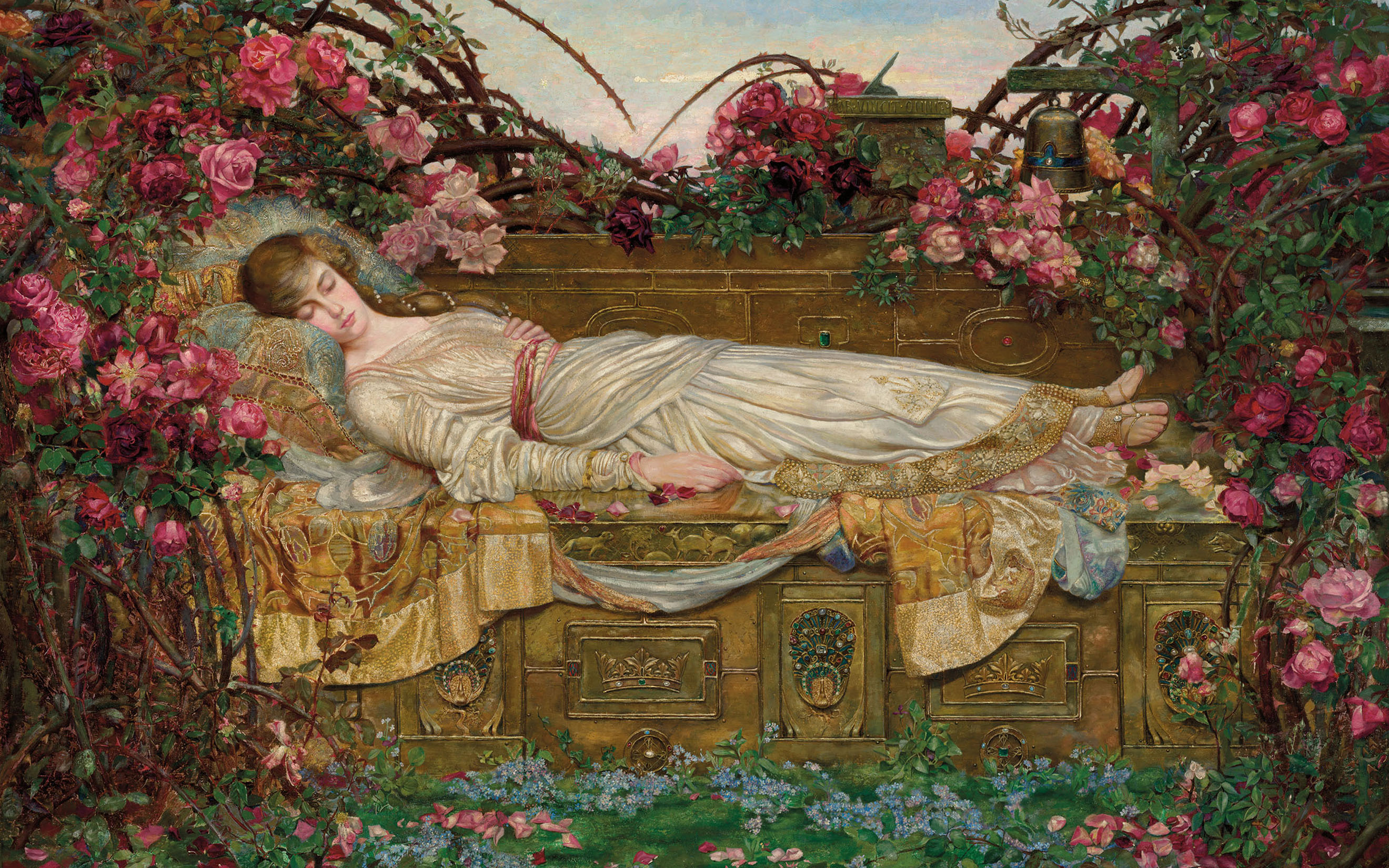 Archibald Wakley, The Sleeping Beauty, 1901-03, sold for £400,000 on 10 December 2020 at Christie's in London