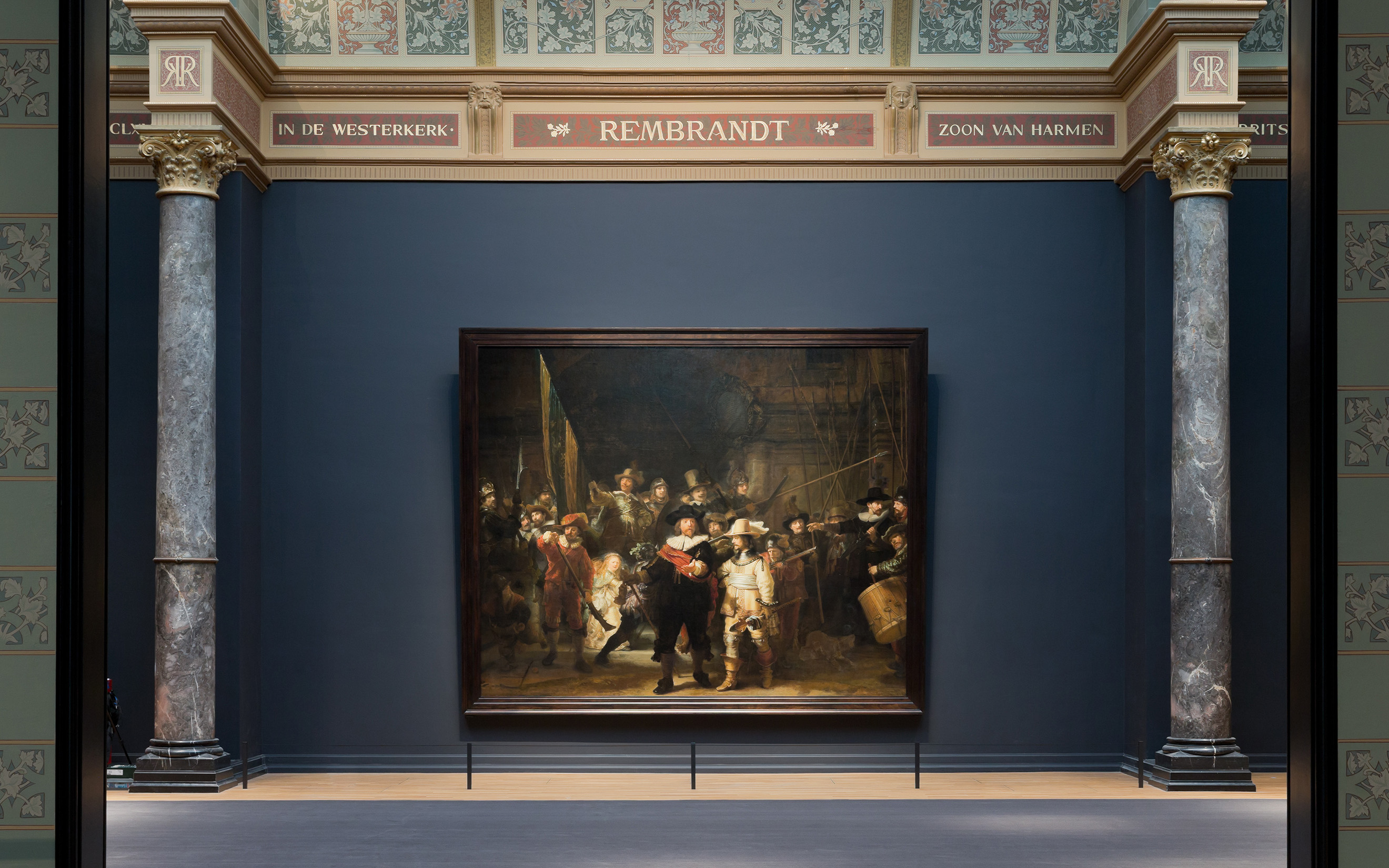 Rembrandt's The Night Watch, 1642, in the Rijksmuseum, photographed by Iwan Baan