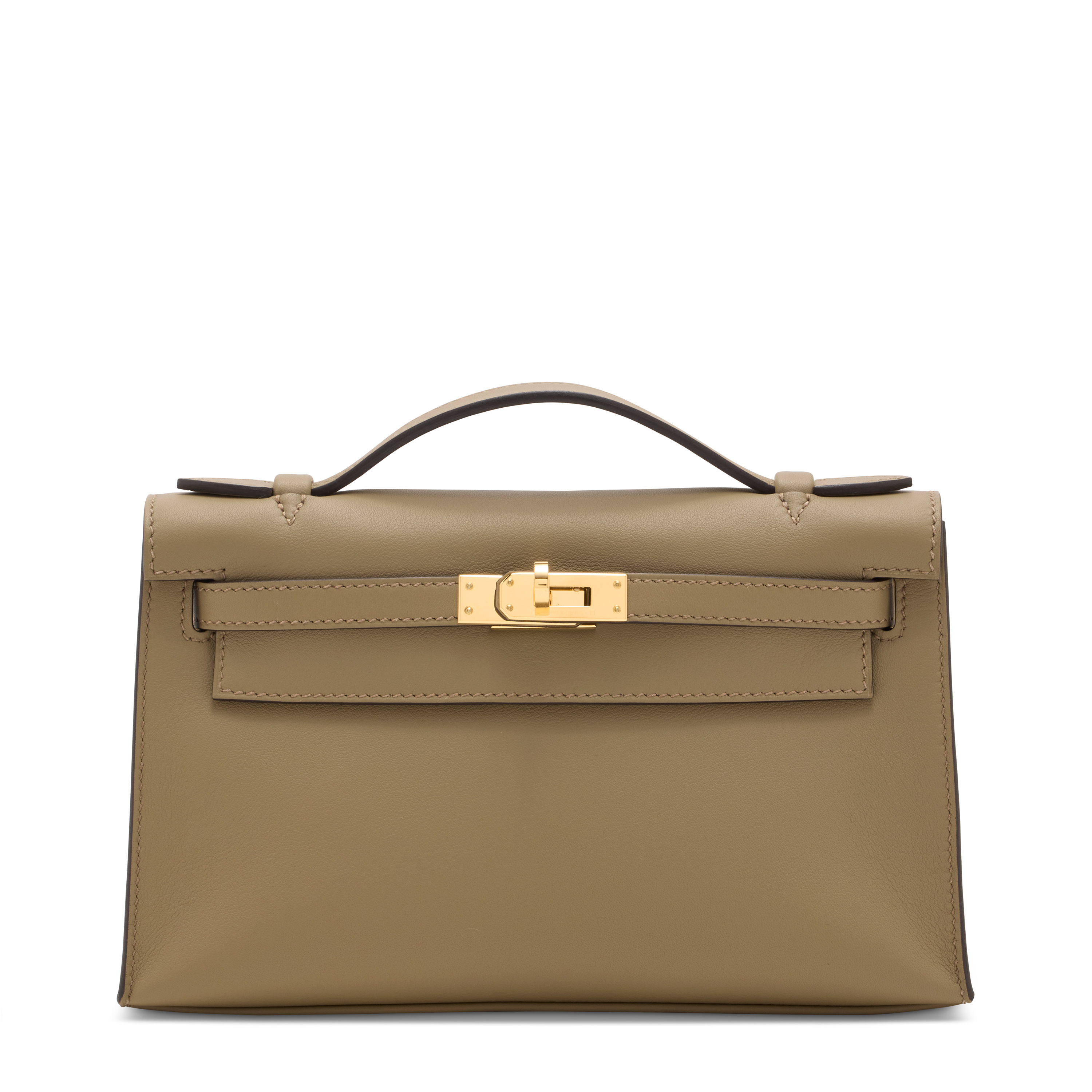 A matte Fauve Barenia alligator Mini Kelly 20 II with palladium hardware, Hermes, 2024, offered in Handbags Online: The Paris Edit, until 24 June 2026 at Christie's Online