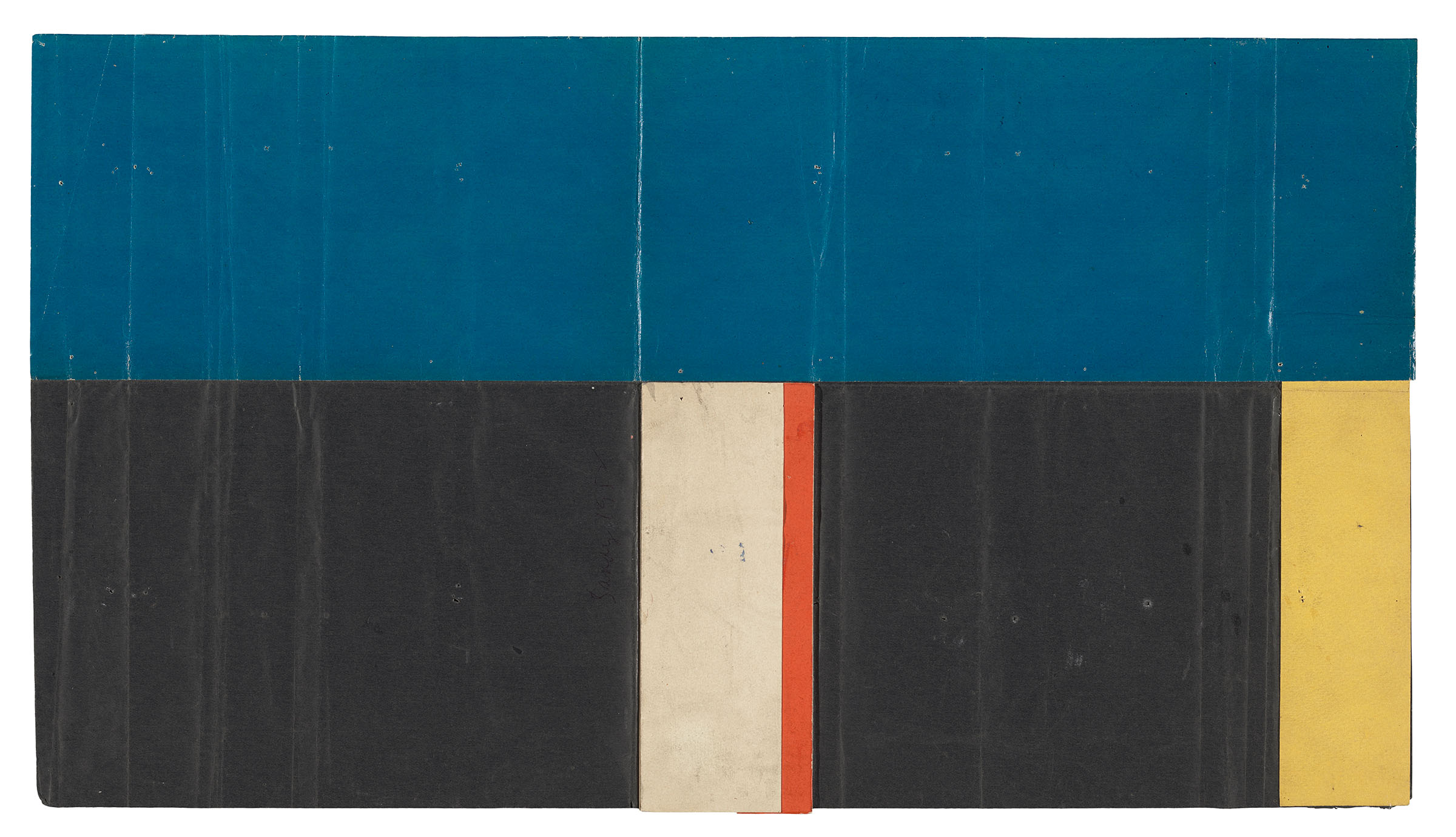 Ellsworth Kelly, Boats in Sanary Harbor, 1952. At the Fondation Maeght, Saint-Paul de Vence, France
