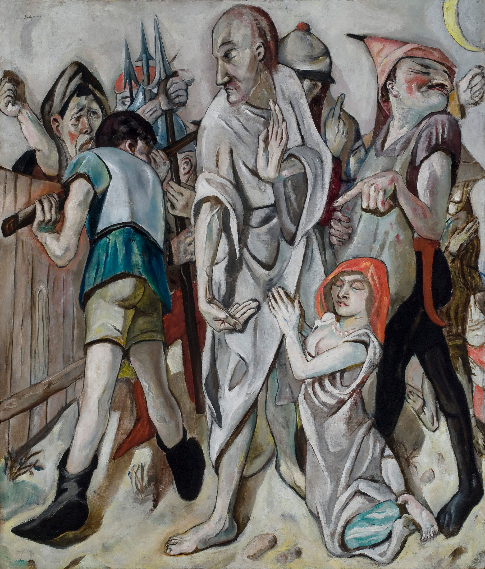 Max Beckmann, Christ and the Sinner, 1917. At the Stadel Museum, Frankfurt, Germany